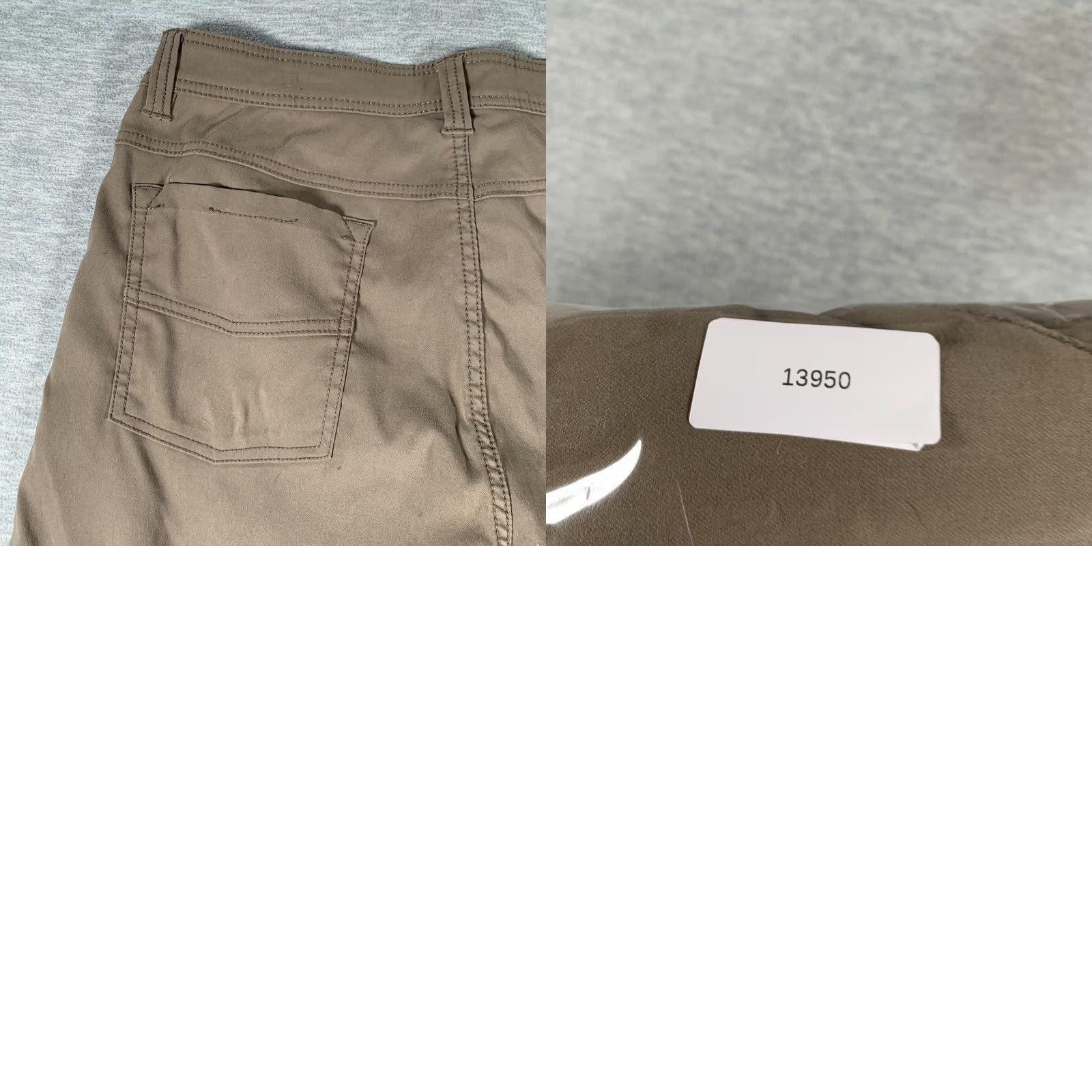 Prana prAna Pants Mens 34 Brown 36x31 Slim Fit Stretch Pocket Chino Casual Outdoor Size US 34 / EU 50 - 10 Thumbnail
