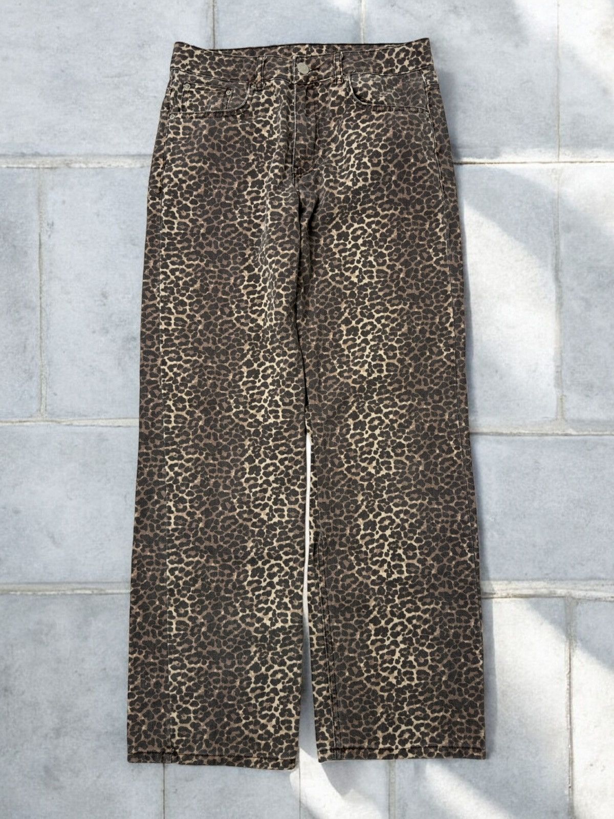 Japanese Brand Vintage leopard print jeans japanese swag y2k avant garde 00 Size 30" / US 8 / IT 44 - 1 Thumbnail