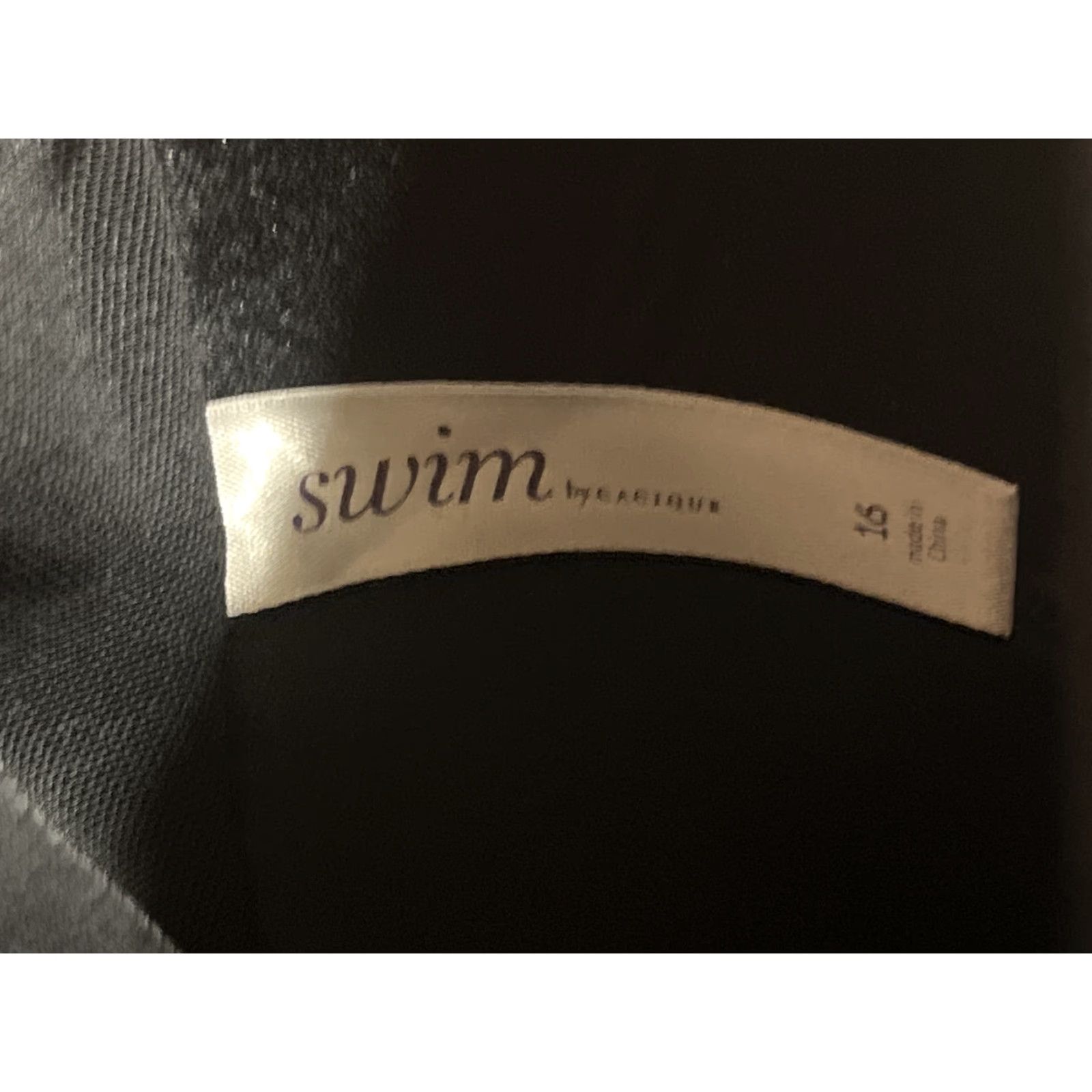Swims Cacique Swim Top Womens Plus 16 Black Size 16 Top Woman Swimming Shirt? Size XXL / US 16-18 / IT 52-54 - 3 Thumbnail