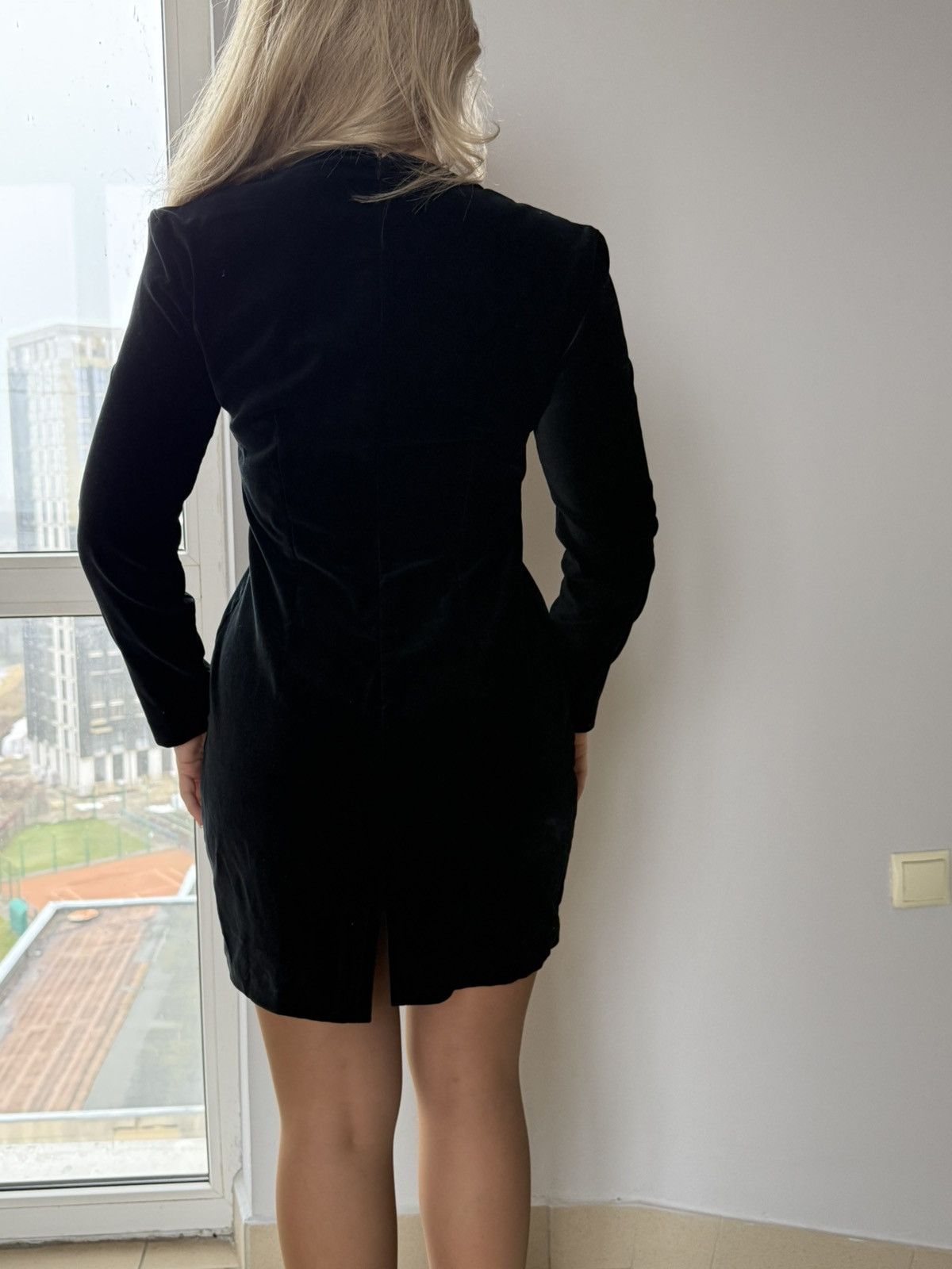 Versus Versace 90s Versus Gianni Versace Velvet Dress size 28/42 Size M / US 6-8 / IT 42-44 - 4 Thumbnail