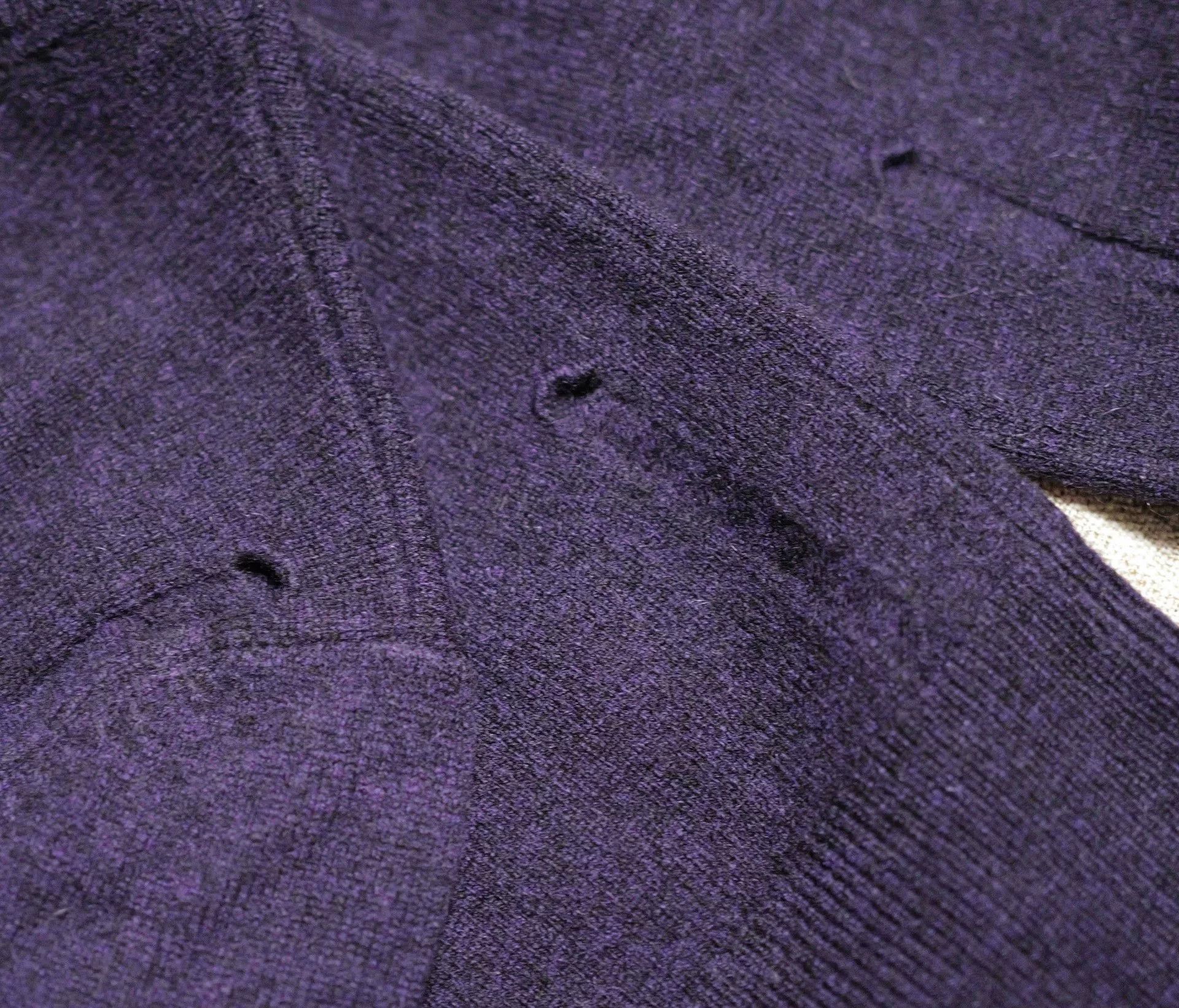 Saint Laurent Paris Saint Laurent Purple Cashmere Blend Sweater. Size US S / EU 44-46 / 1 - 5 Thumbnail