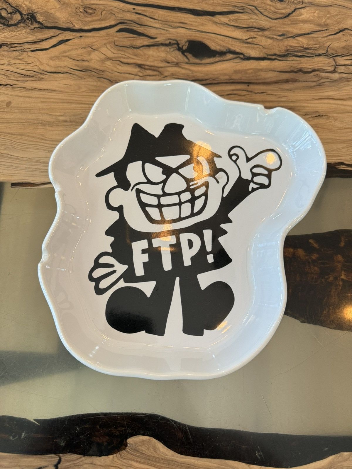 Fuck The Population FTP BORIS CERAMIC ASH TRAY WHITE/BLACK Size ONE SIZE - 9 Thumbnail