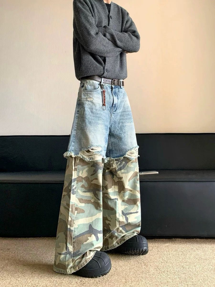 Designer × Vintage Retro punk pants Size US 32 / EU 48 - 1 Thumbnail
