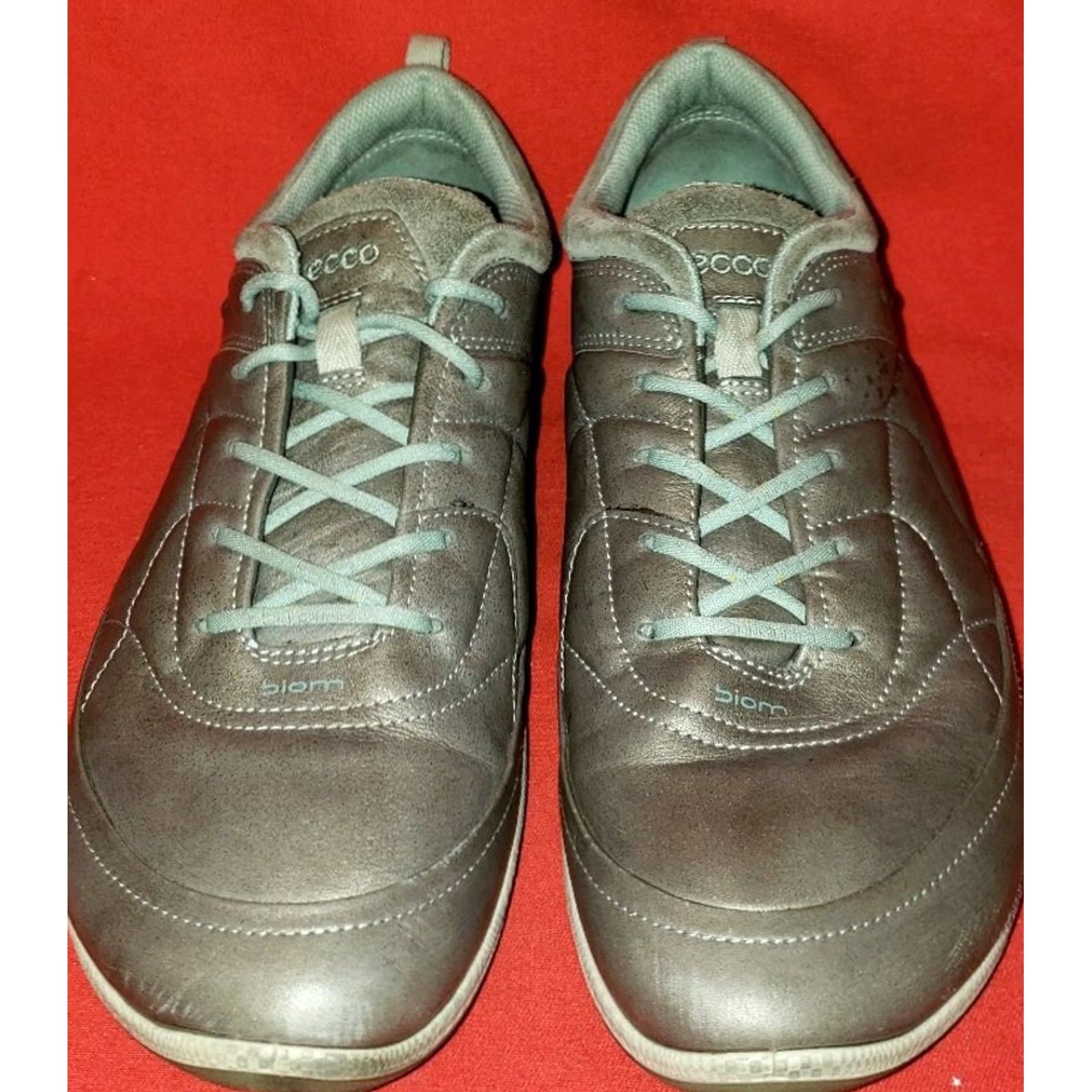 Ecco VINTAGE Ecco Biom Women's Sneaker Pewter 41EU 10.5M Yak Technology Shoes Size US 8 / IT 38 - 3 Thumbnail