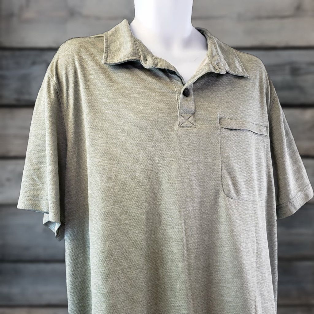 Vintage Duluth Mens Polo Shirt L Gray Short Sleeve Pockets Chest Zipper Collared Vintage No Size US L / EU 52-54 / 3 - 1 Thumbnail