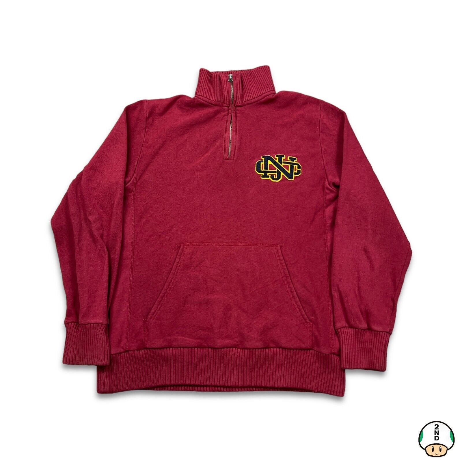 Nautica × Vintage Vintage 90s Nautica Sweatshirt Medium Quarter Zip Pullover Size US M / EU 48-50 / 2 - 1 Thumbnail