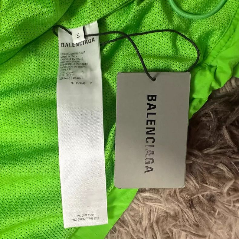 Balenciaga Balenciaga 3 B Sports Icon Color-Block Blazer Green Size US S / EU 44-46 / 1 - 4 Thumbnail