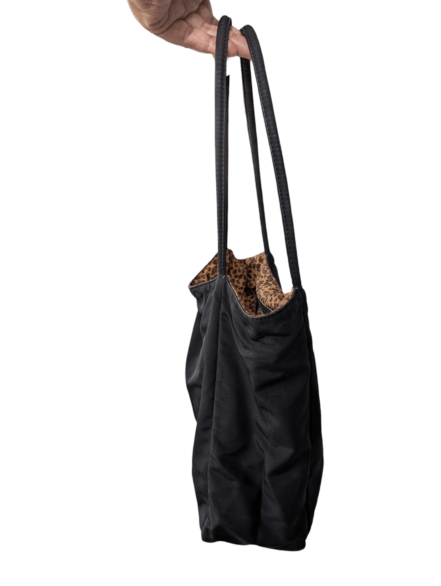 Bottega Veneta Bottega Veneta Reversible Leopard Print Black Tote Bag Size ONE SIZE - 9 Thumbnail