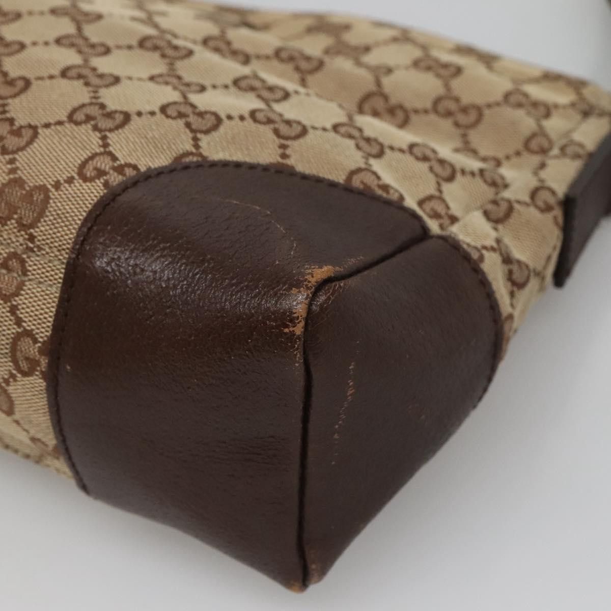 Gucci GUCCI GG Canvas Shoulder Bag Beige Silver Size ONE SIZE - 10 Thumbnail