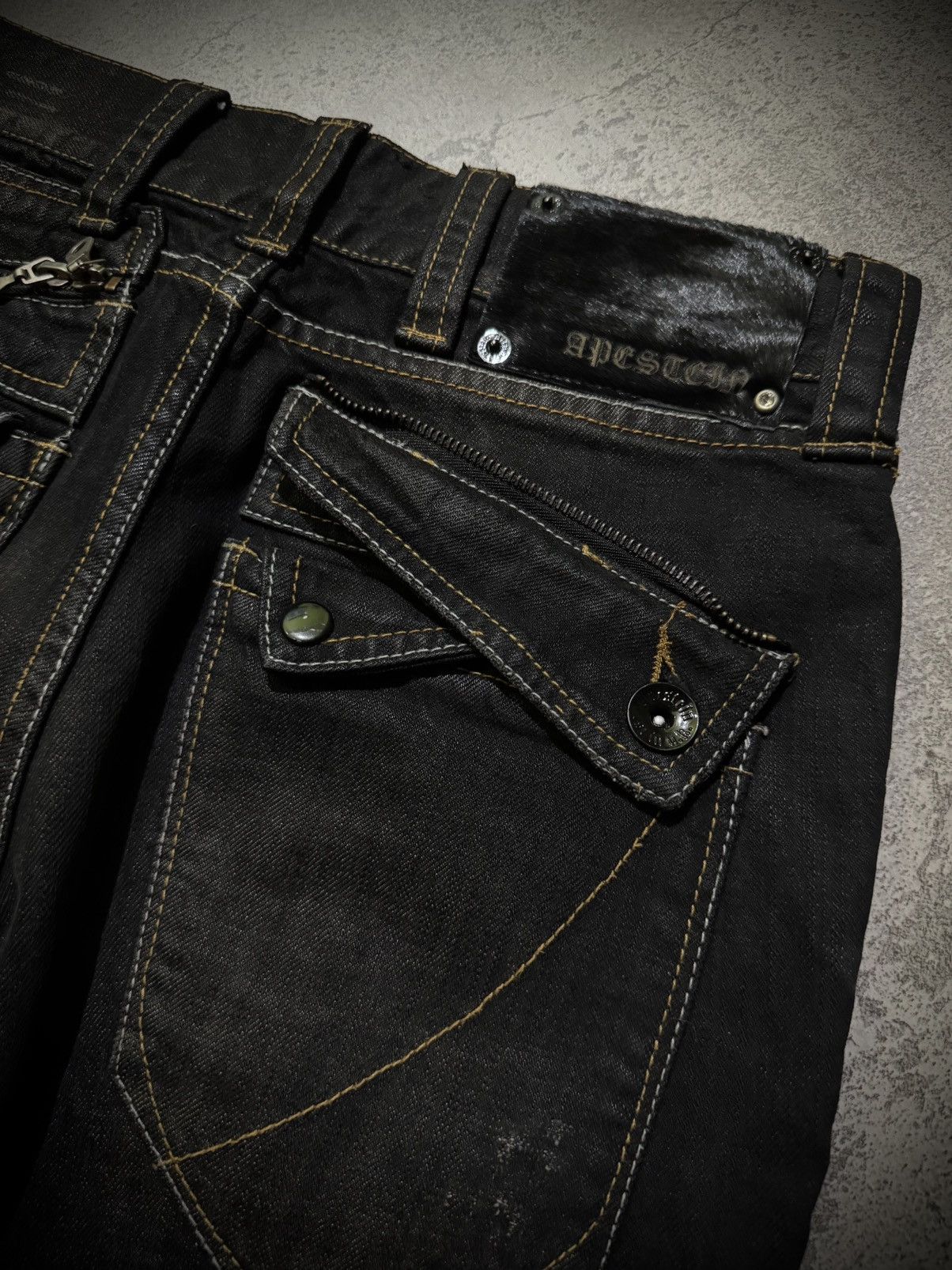 Hysteric Glamour Y2k Apestcip Ifsixwasnine Distressed Jeans Size US 31 - 7 Thumbnail