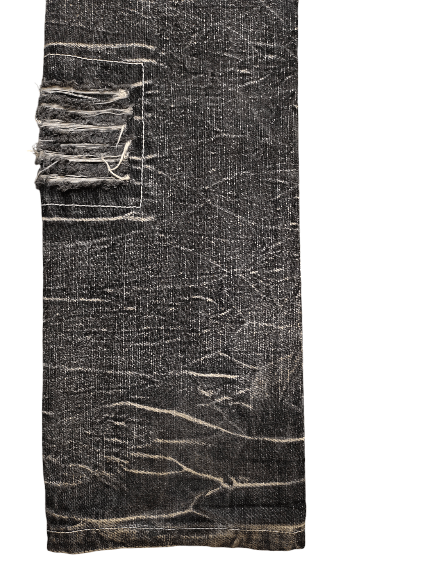 LOWBOX Lowbox Japan Clawmark Distress Faded Patchwork Jeans Y2k Size US 34 / EU 50 - 15 Thumbnail