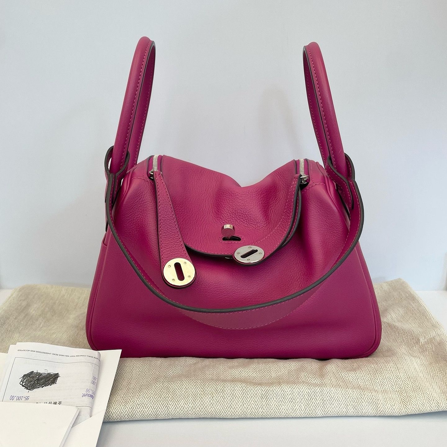 Hermes Hermès Lindy 26 Evercolor Leather Handbag Size 26 Size ONE SIZE - 1 Thumbnail