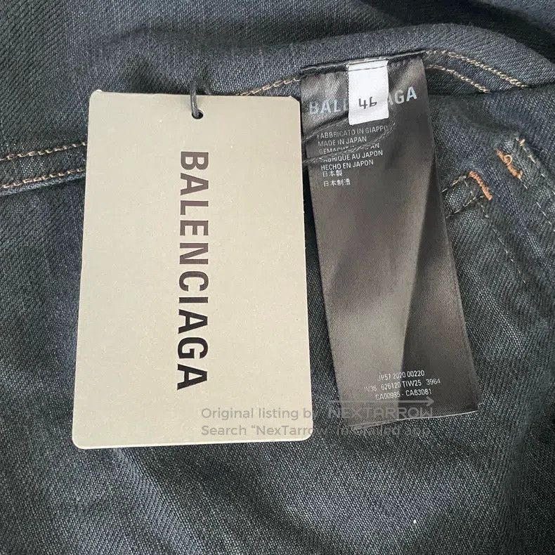Balenciaga Balenciaga News Embroidered Logo Denim Jacket Size US S / EU 44-46 / 1 - 4 Thumbnail