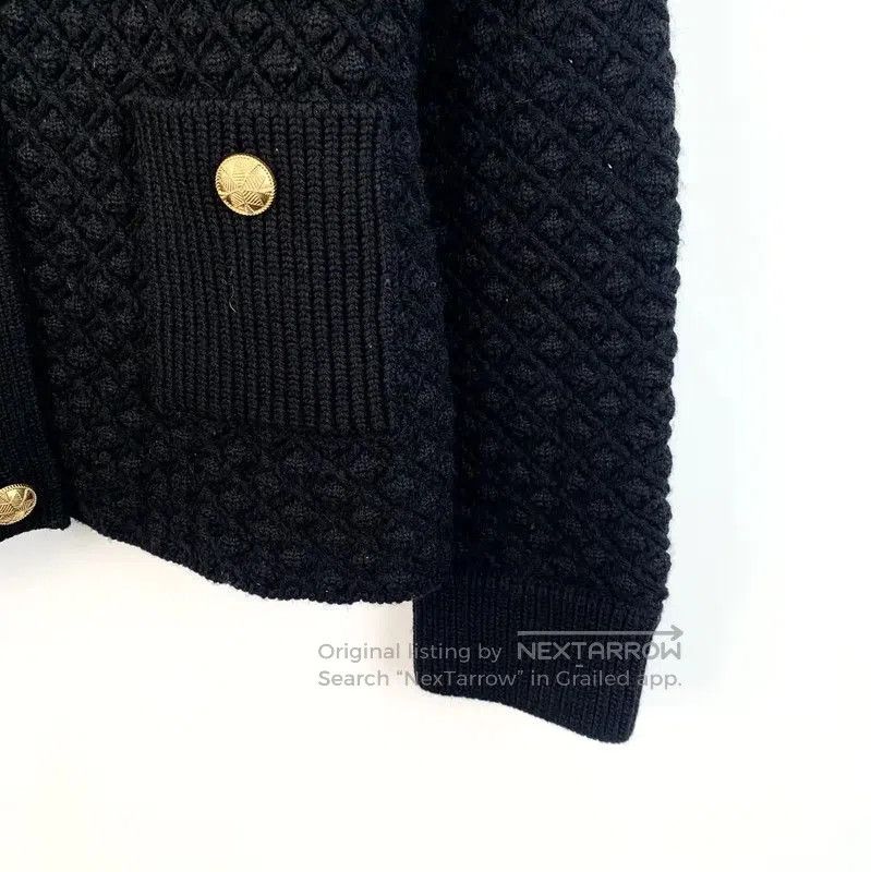 Dior Dior Black Wool Women's Cardigan . Size XS / US 0-2 / IT 36-38 - 4 Thumbnail