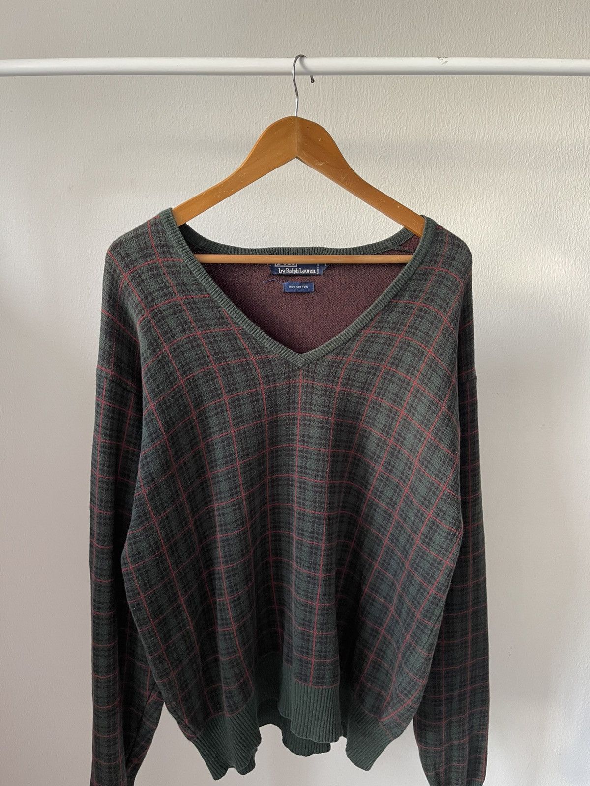 Polo Ralph Lauren 90s Polo Ralph Lauren Plaid Knitwear a5 Size US L / EU 52-54 / 3 - 2 Thumbnail