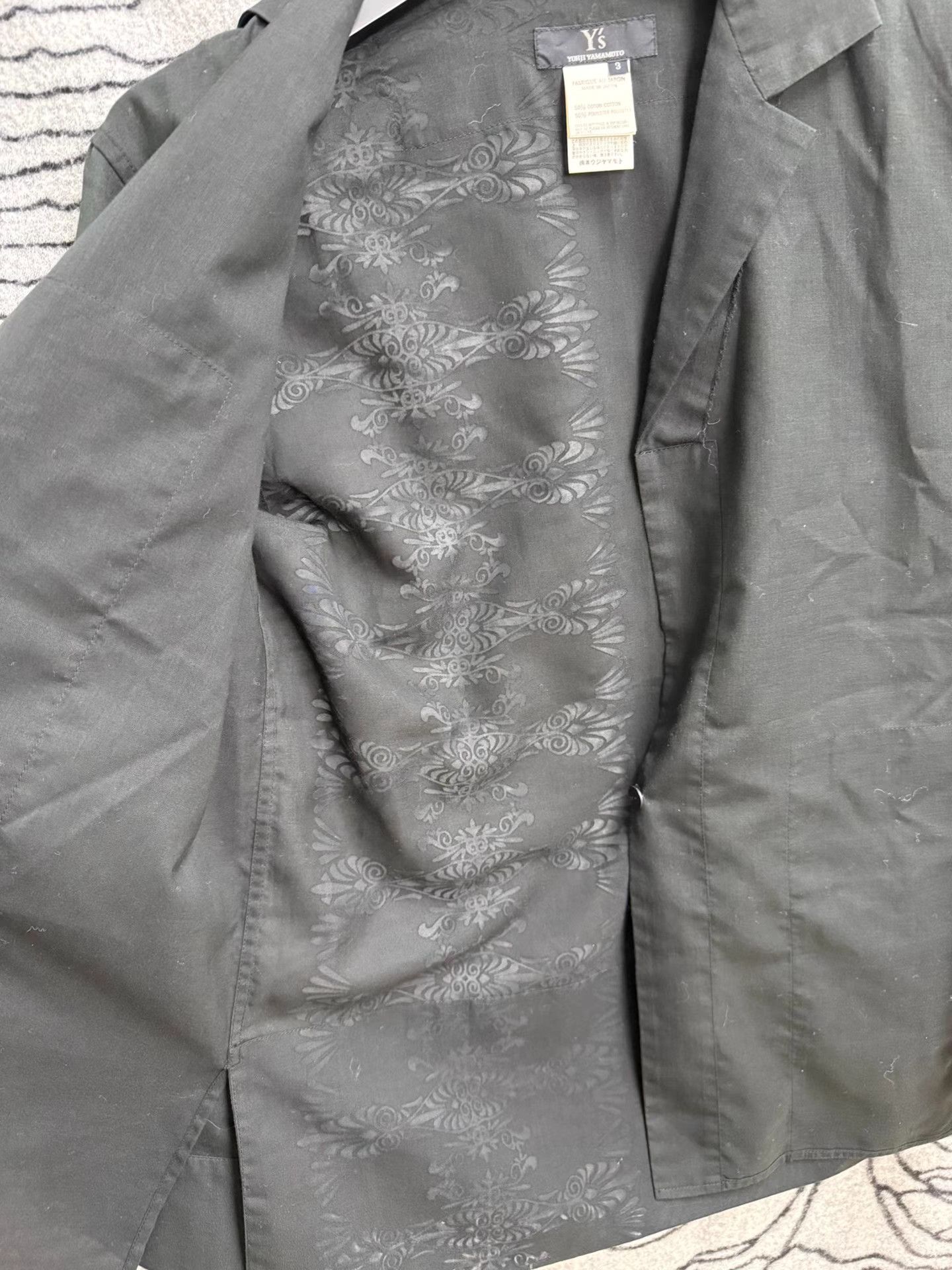 Yohji Yamamoto yohji yamamoto y's Sheer Patterned Shirt K20 Size US L / EU 52-54 / 3 - 4 Thumbnail
