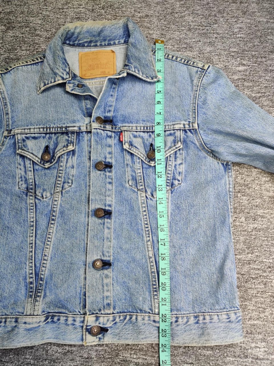 Levi's Vintage 90s Levi's Big E 71557 Denim Trucker Jacket Size US M / EU 48-50 / 2 - 18 Thumbnail