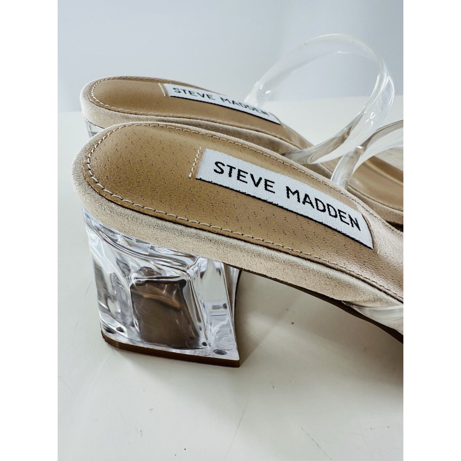 Steve Madden Steve Madden Women's Lilah High Heels Sandal Clear Straps Size US 6 / IT 36 - 3 Thumbnail