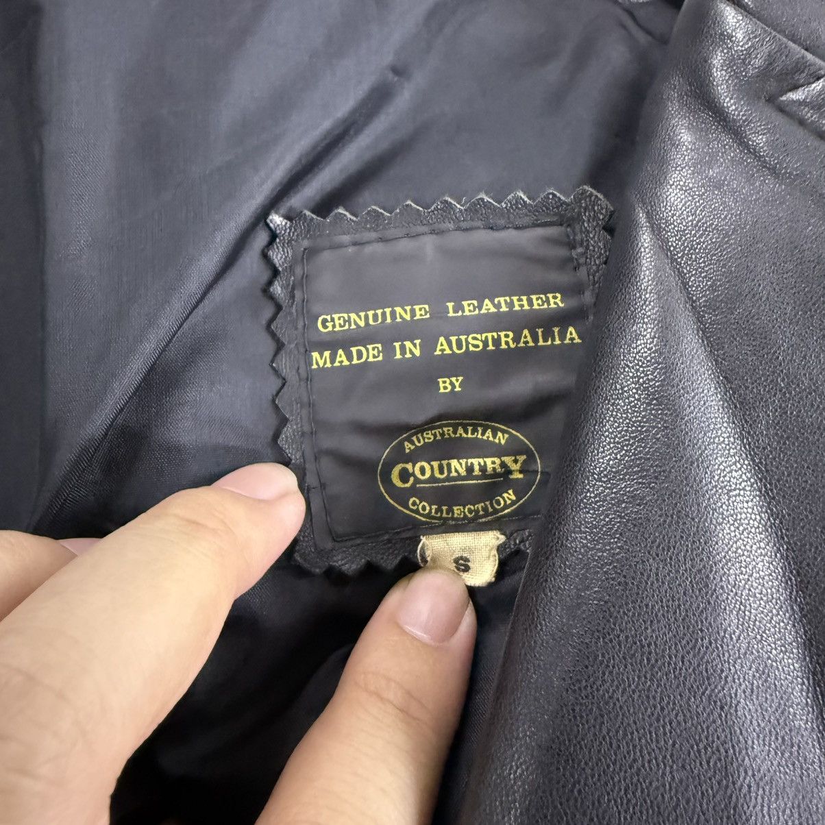 Leather Lambskin Leather Patina Double Breasted Short Coat Size US M / EU 48-50 / 2 - 11 Thumbnail