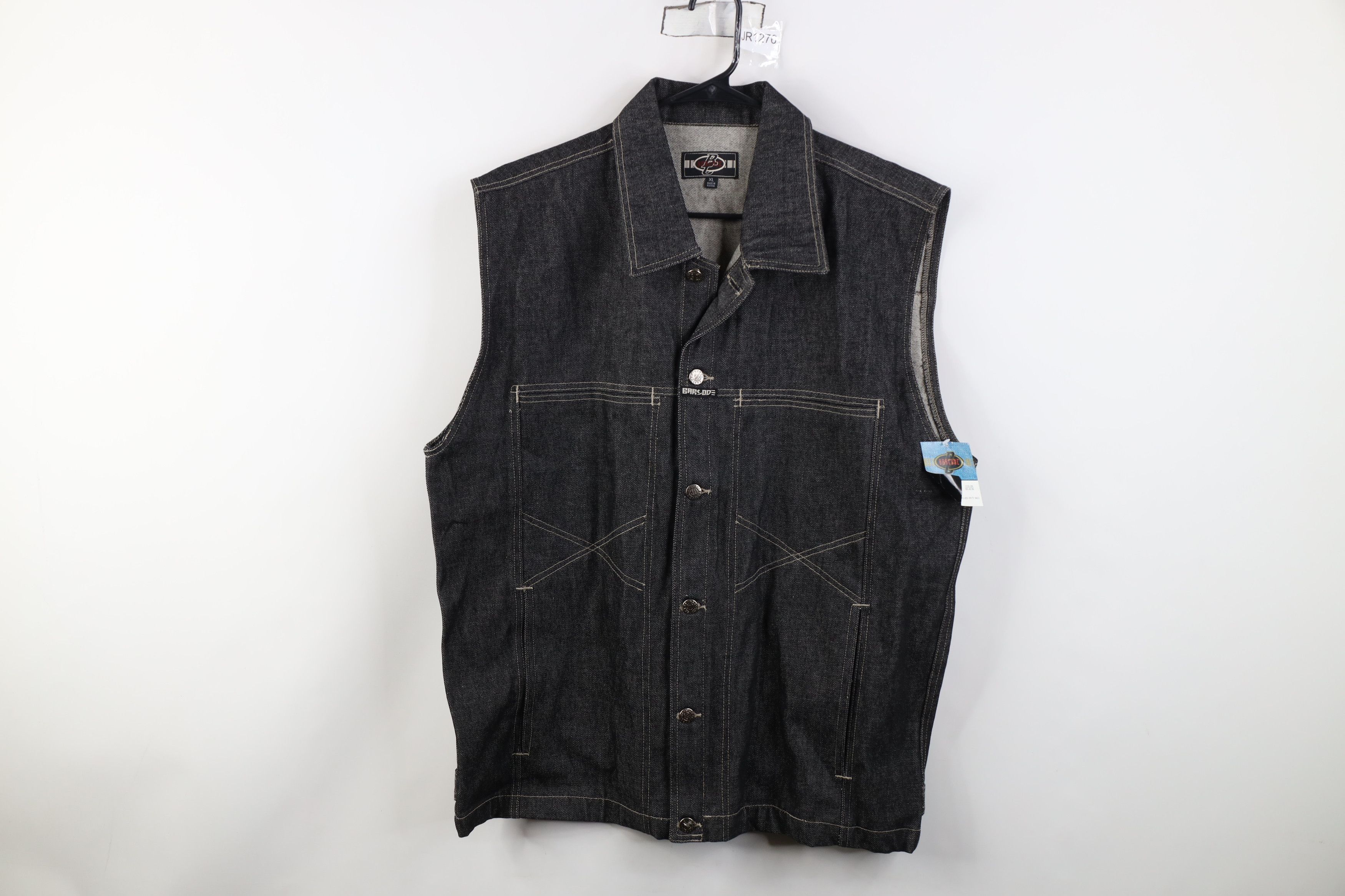 Vintage Vintage 90s Y2K Streetwear Sleeveless Denim Jean Vest Jacket Size US XL / EU 56 / 4 - 1 Thumbnail