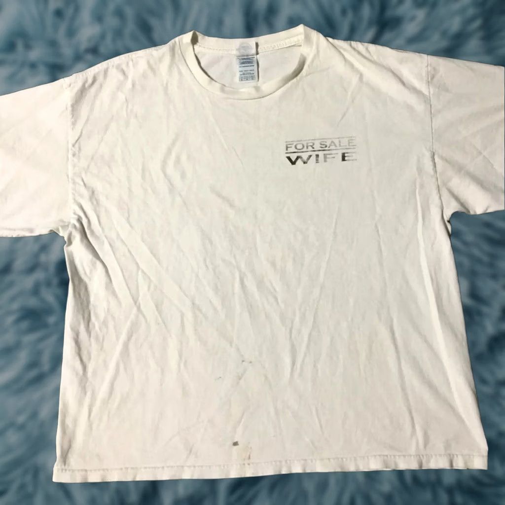 Delta VINTAGE 90s Wife For Sale Tijuana Mexico Shirt XL White Graphic Tee Mens Size US XL / EU 56 / 4 - 1 Thumbnail