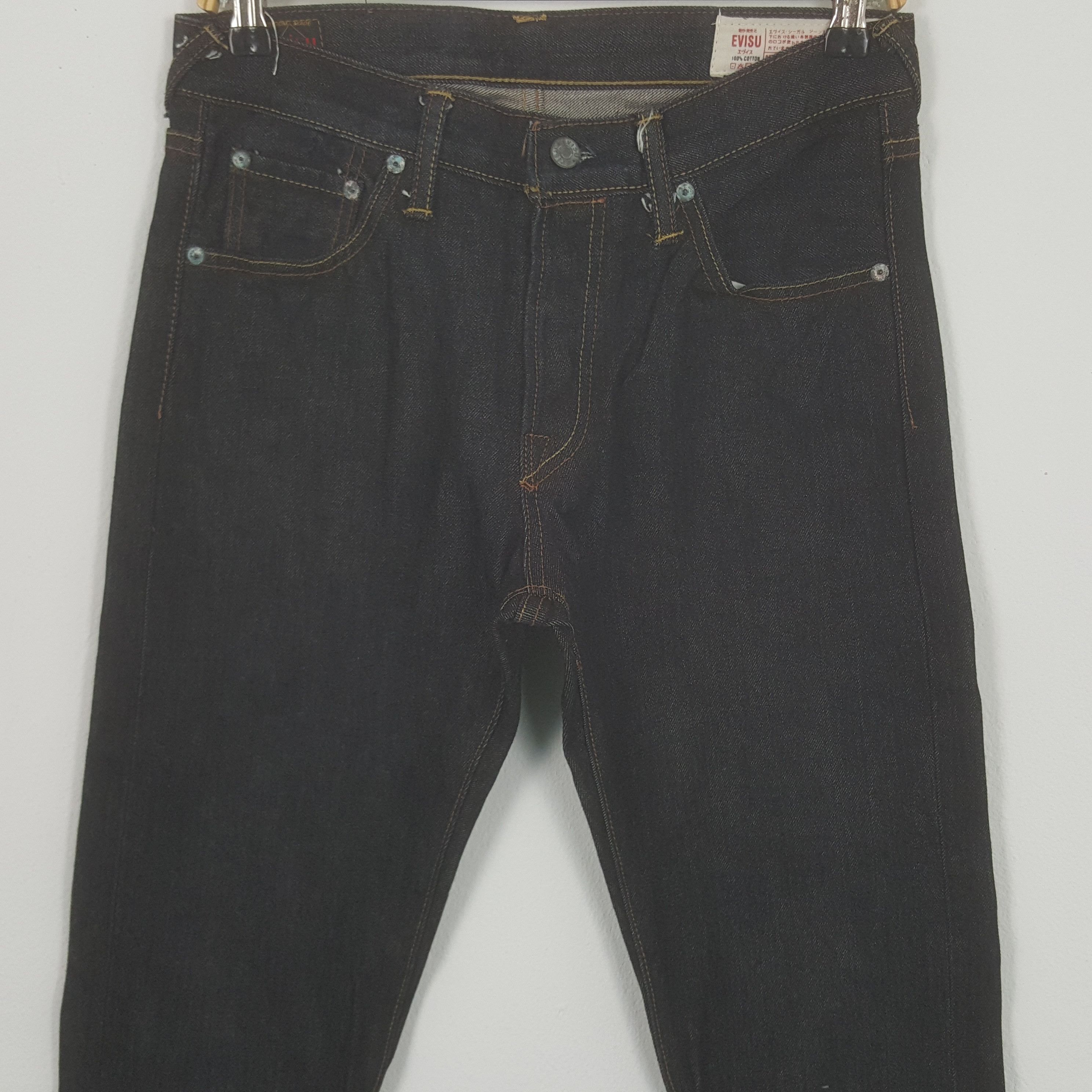 Japanese Brand × Vintage Vintage Evisu No 3 Diacock Rainbow Denim Jeans Size US 30 / EU 46 - 4 Thumbnail