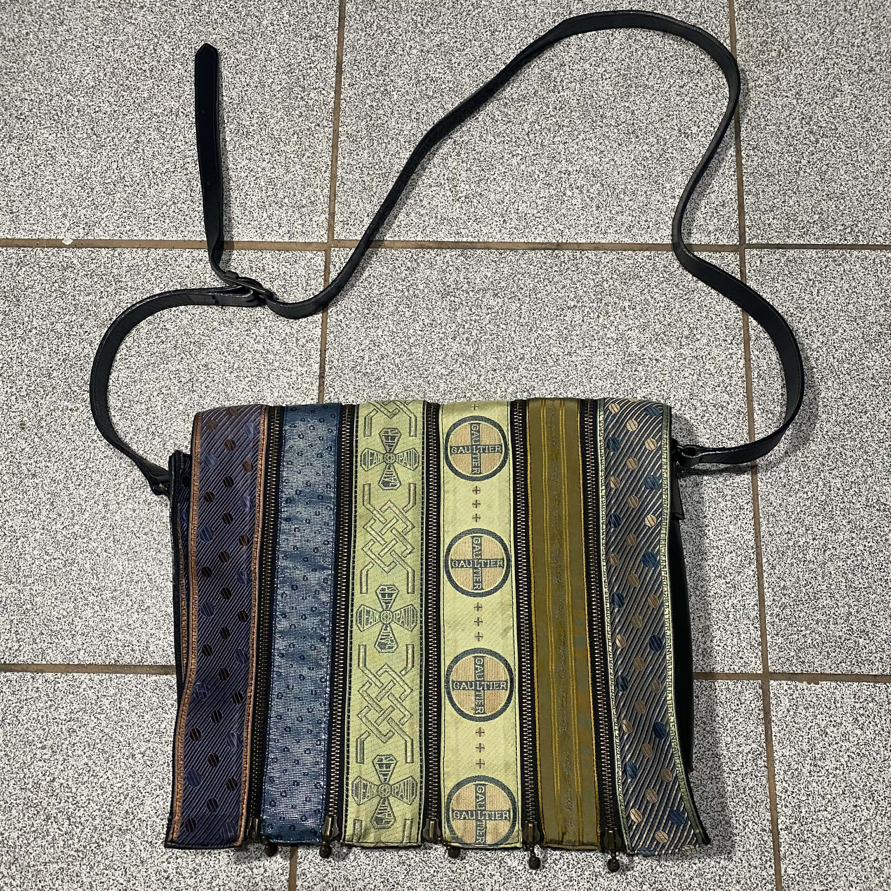 Jean Paul Gaultier Vintage Archive JPG Cyber Multi Zip Bag | Grailed