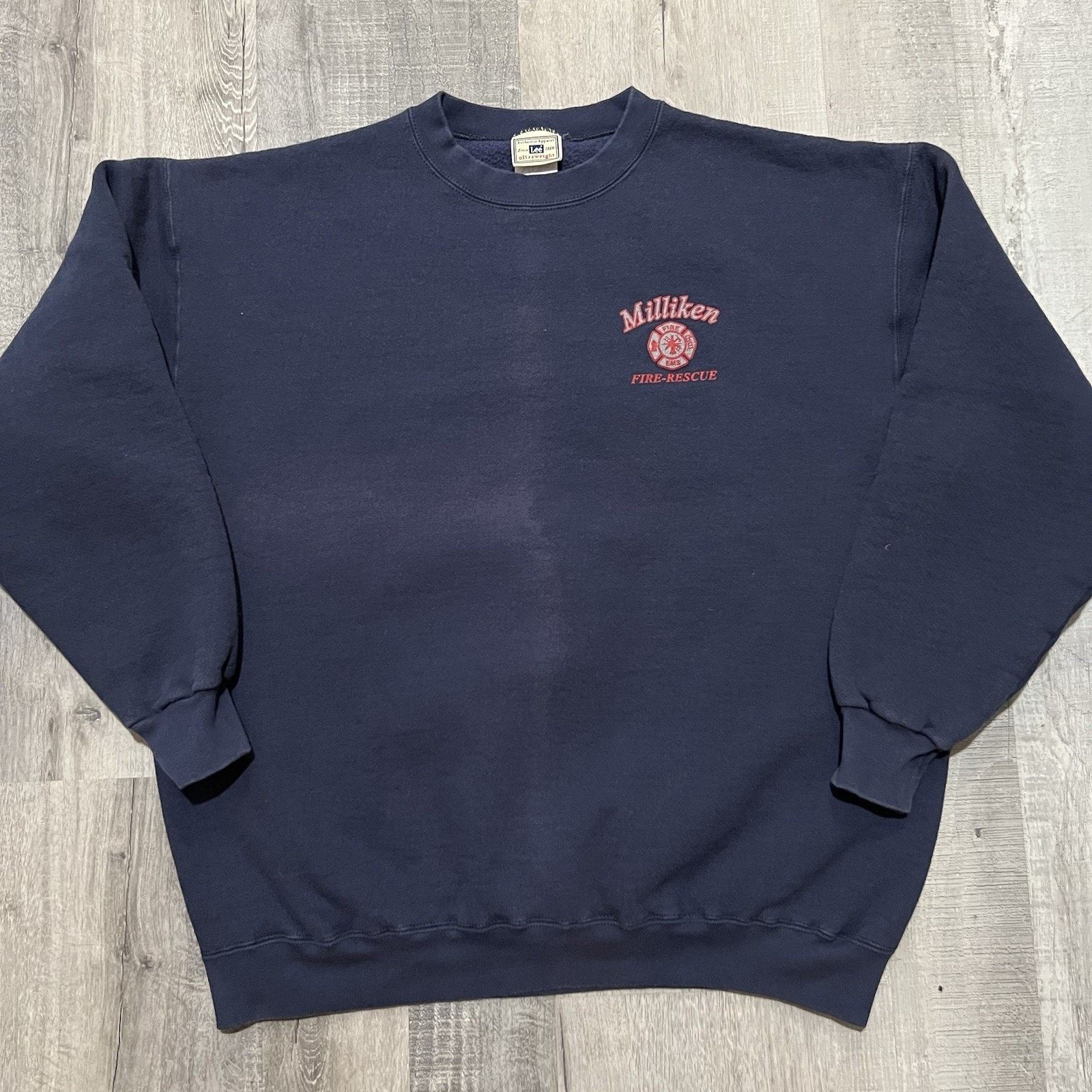Lee VTG Milliken Colorado Fire Rescue Faded EMT Rescue Crewneck Size US XL / EU 56 / 4 - 2 Thumbnail