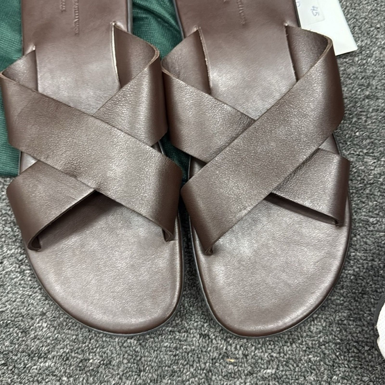 Fratelli vanni for rijoux Brown Leather Men\'s Sandals NWT Fratelli Vanni for rijoux Black Leather Sandals Size US  main image 4