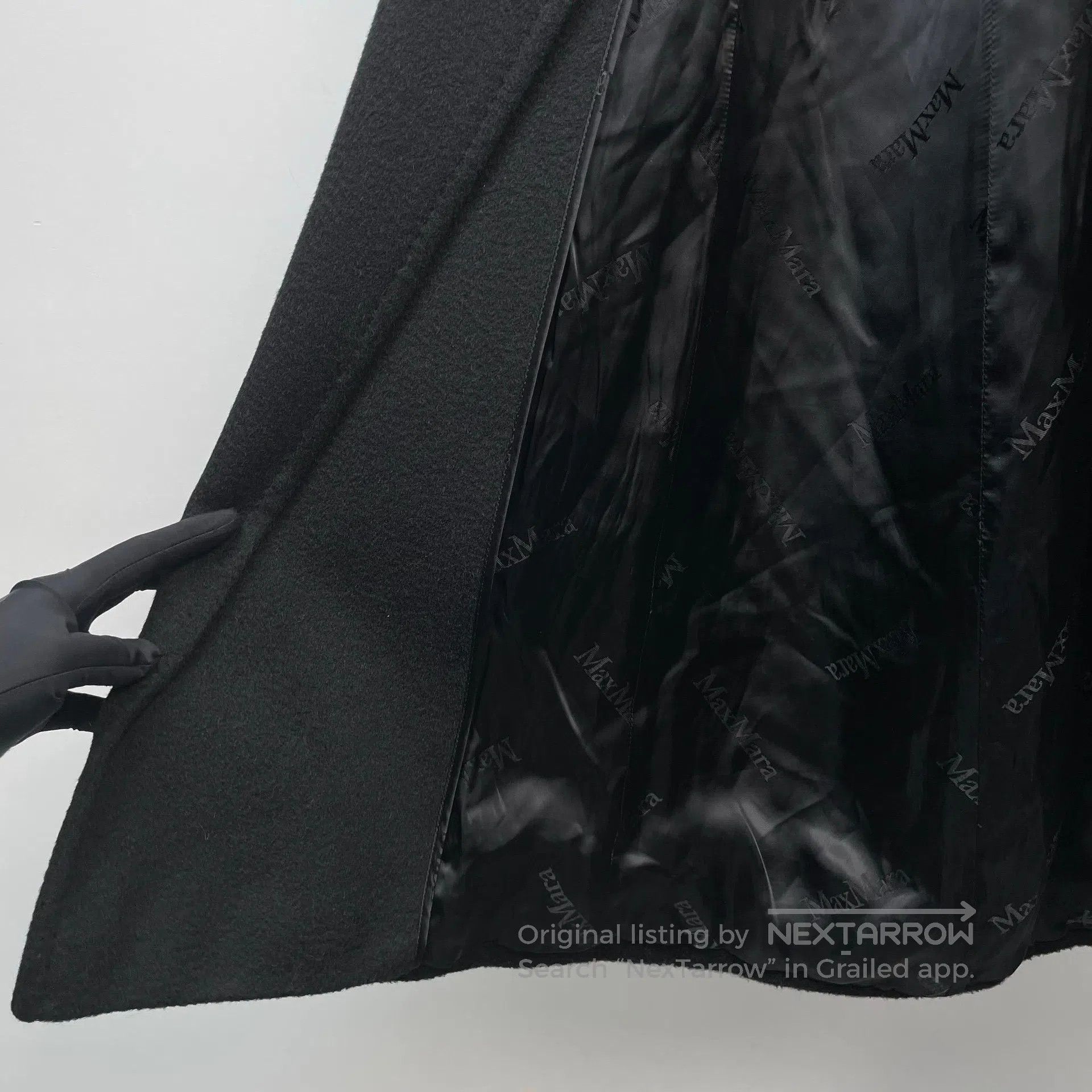 Max Mara Max Mara Black Long Camel Hair Coat| Size 4XL / US 24-26 - 4 Thumbnail