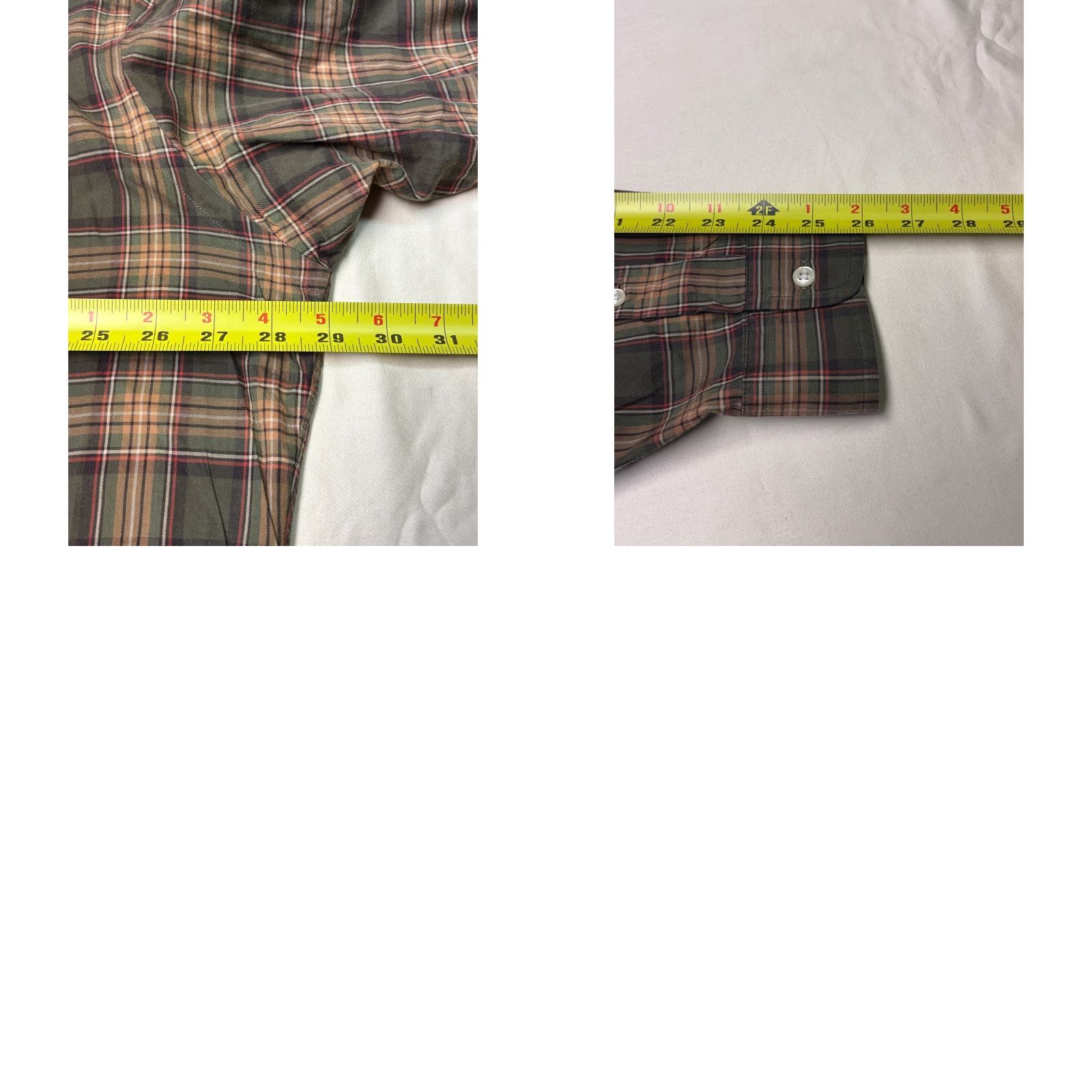 Ralph Lauren Ralph Lauren Classic Fit Plaid Button-Down Shirt Men XL Tan Long Sleeve Cotton Size US XL / EU 56 / 4 - 8 Thumbnail