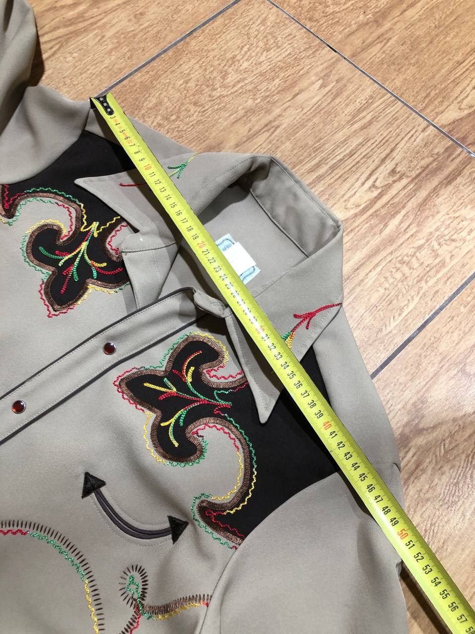 Vintage Vintage 70's H Bar C Embroidery Cowboy Western Shirt Size US L / EU 52-54 / 3 - 9 Thumbnail