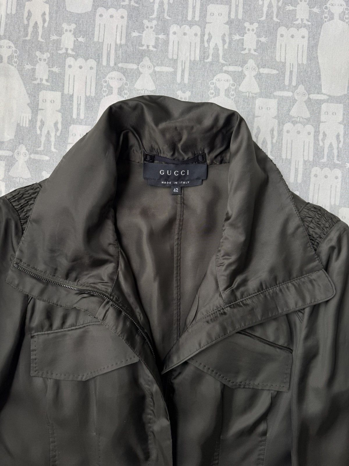 Gucci Gucci Tom Ford SS03 4 Pocket Ruffled Tailored Jacket Size S / US 4 / IT 40 - 3 Thumbnail