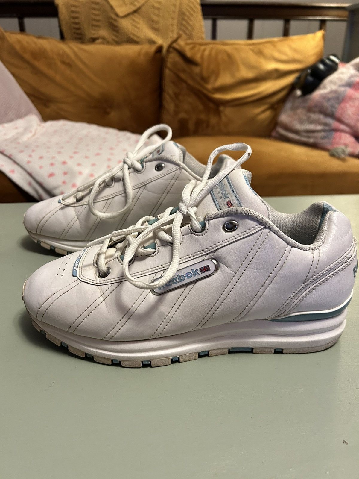 Reebok White leather reeboks Size US 9 / IT 39 - 2 Thumbnail