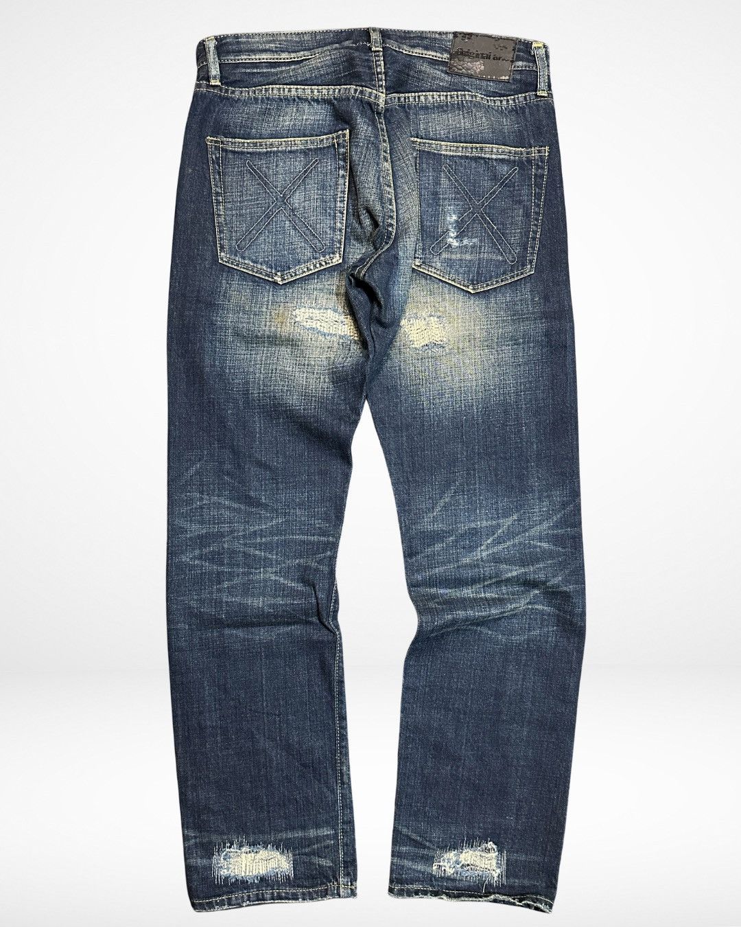 Kaws × Medicom Toy × Original Fake SS11 Straight Leg Reworked Chomper Denim Size US 34 / EU 50 - 6 Thumbnail