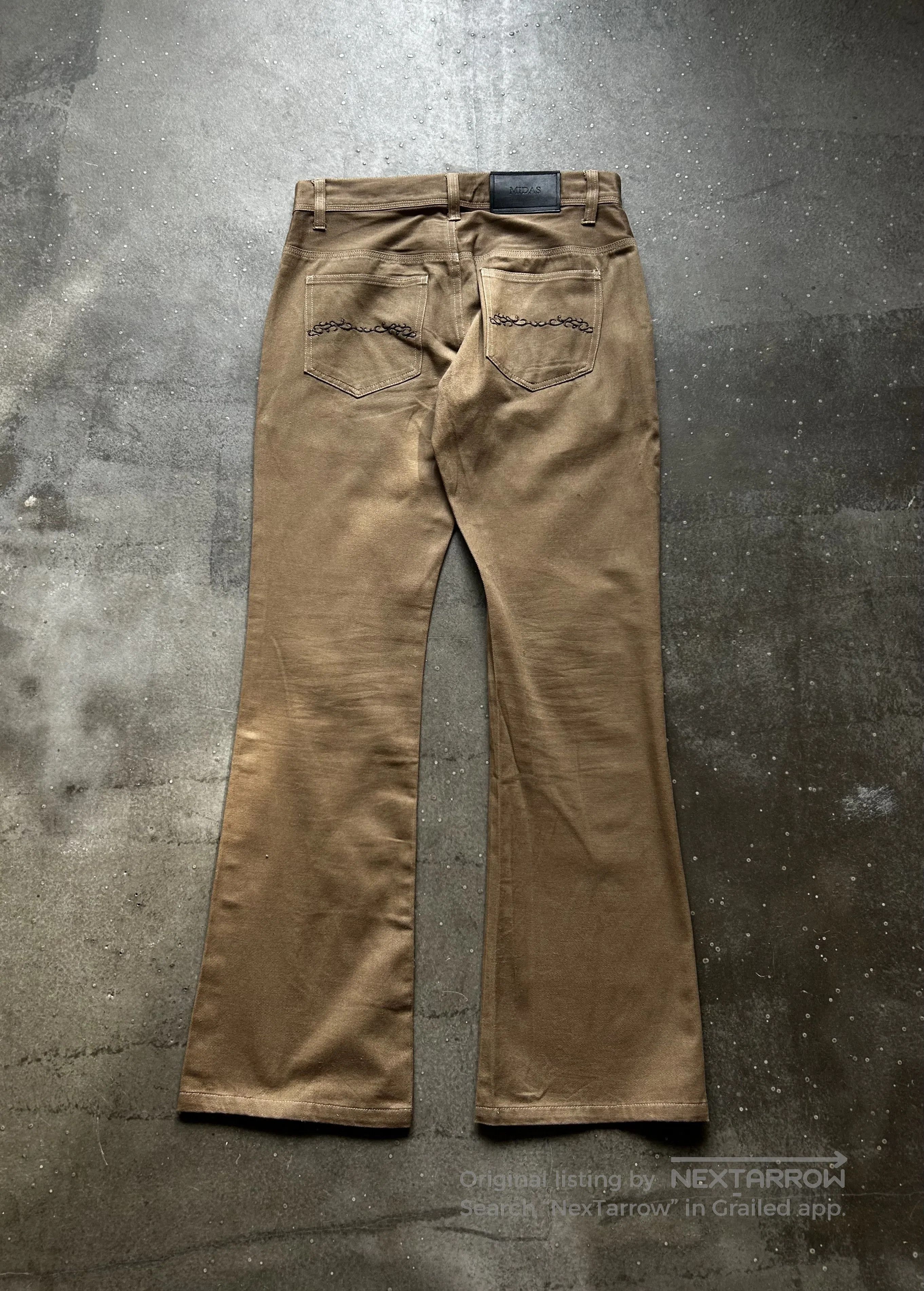 Vintage MIDAS Early Embroidered Jeans. Size US 32 / EU 48 - 2 Thumbnail