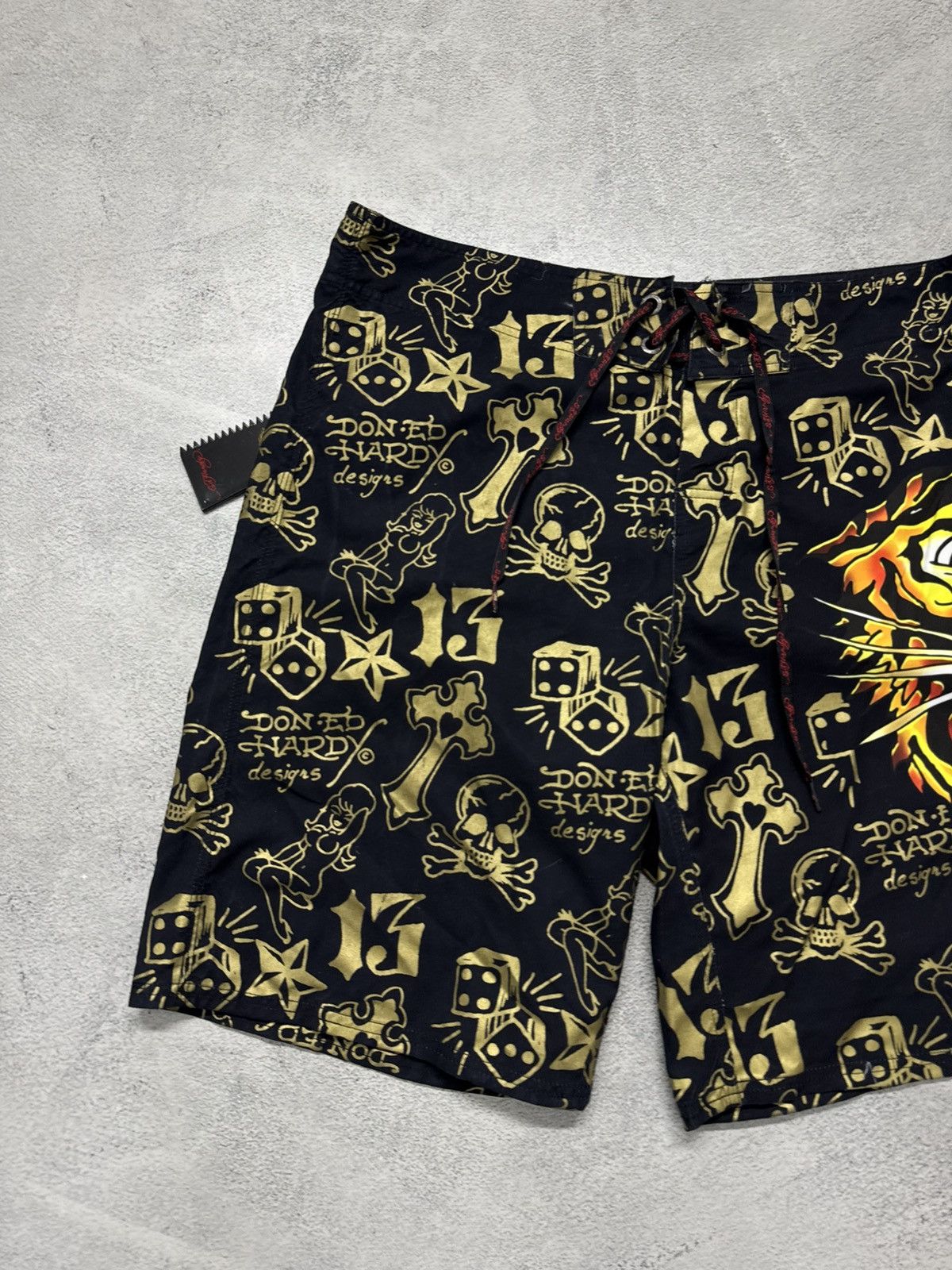 Ed Hardy Vintage Y2k Ed Hardy Tiger Shorts 00’s Size US 36 / EU 52 - 8 Thumbnail