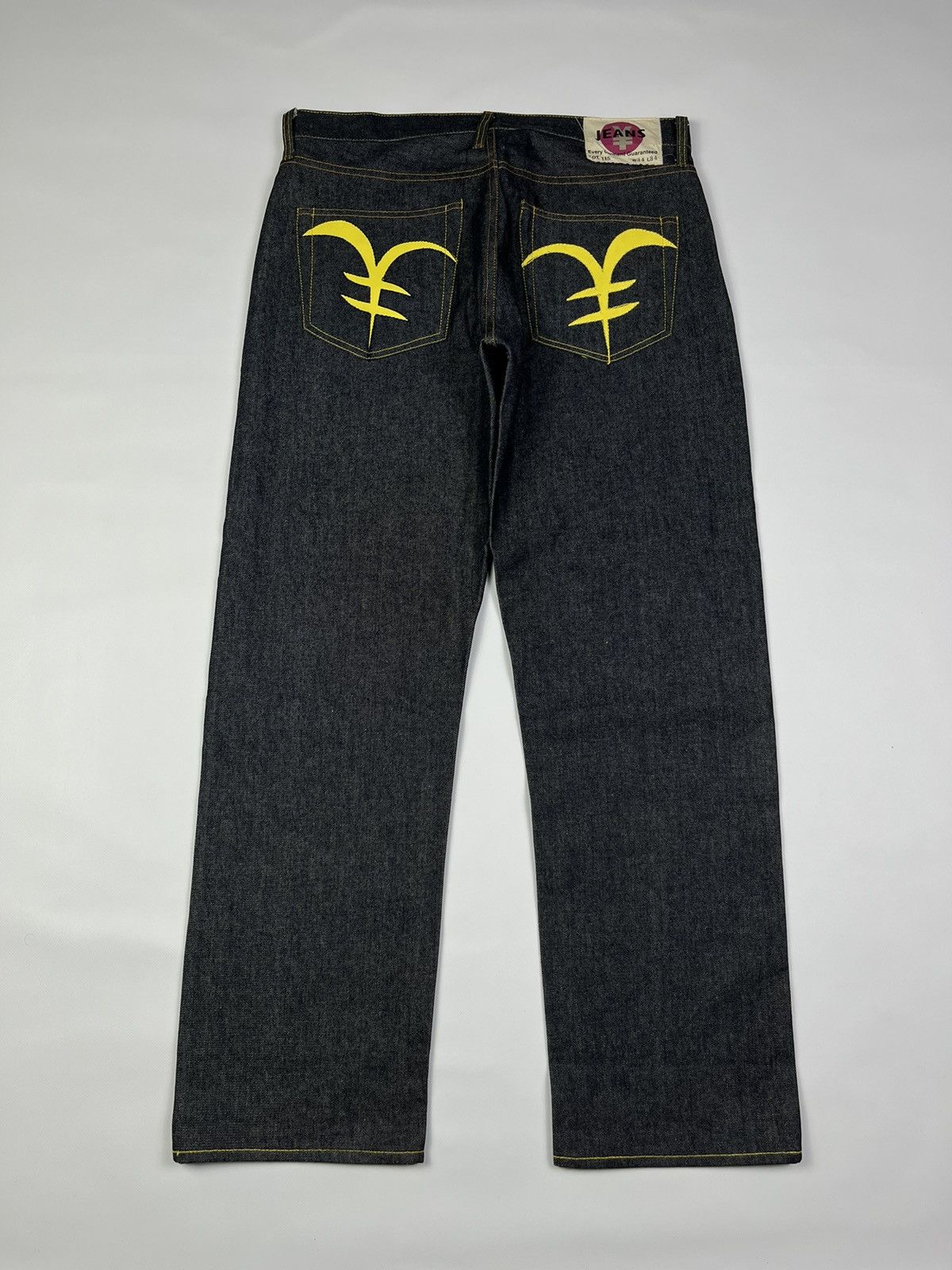 image of Michiko Koshino Selvege Jeans Denim in Black Blue, Men's (Size 34)