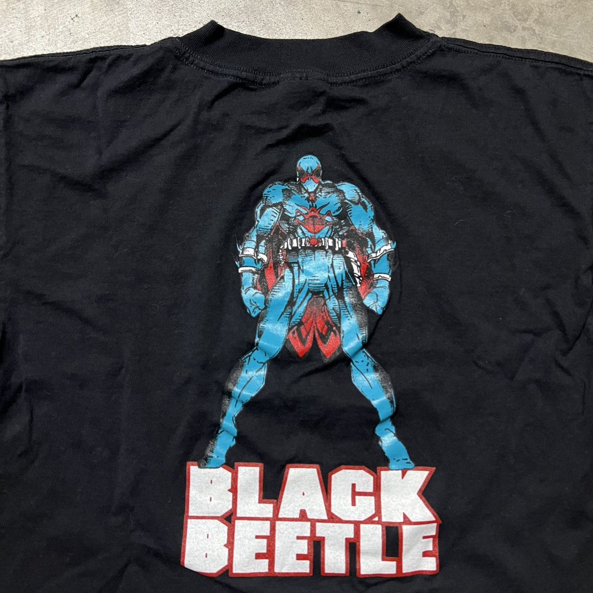 DC Comics × Vintage Vintage 90’s DC Comics “Black Beetle” Single-Stitch T-Shirt Size US L / EU 52-54 / 3 - 2 Thumbnail