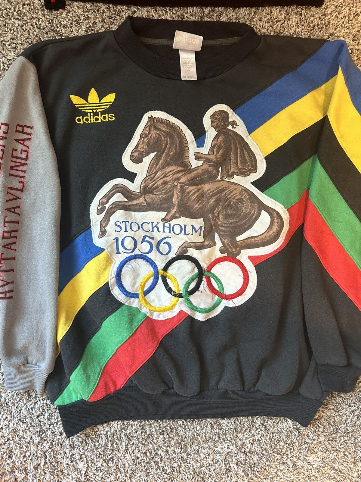 Adidas × Vintage Rare Streetwear Vntg Adidas Stockholm sweatshirt Size US L / EU 52-54 / 3 - 2 Thumbnail