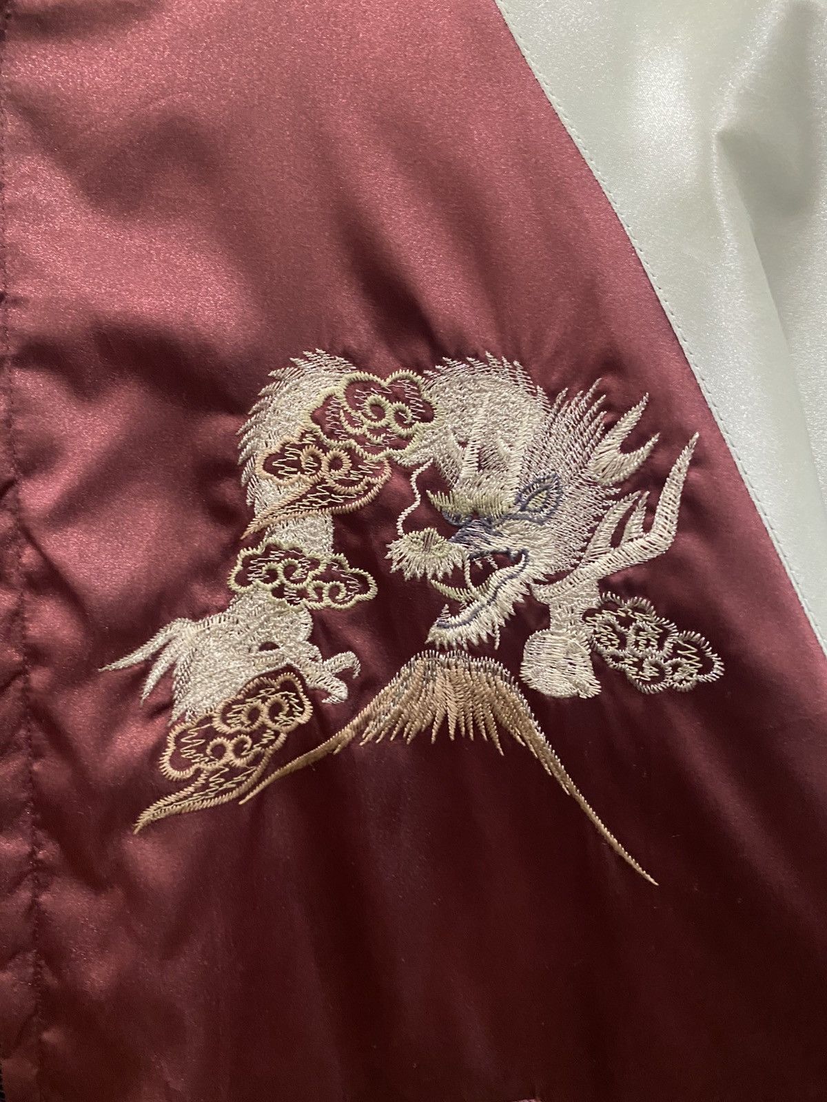 Japanese Brand Sukajan Japanese Jacket Satin Dragon and Fuji Size US XL / EU 56 / 4 - 8 Thumbnail