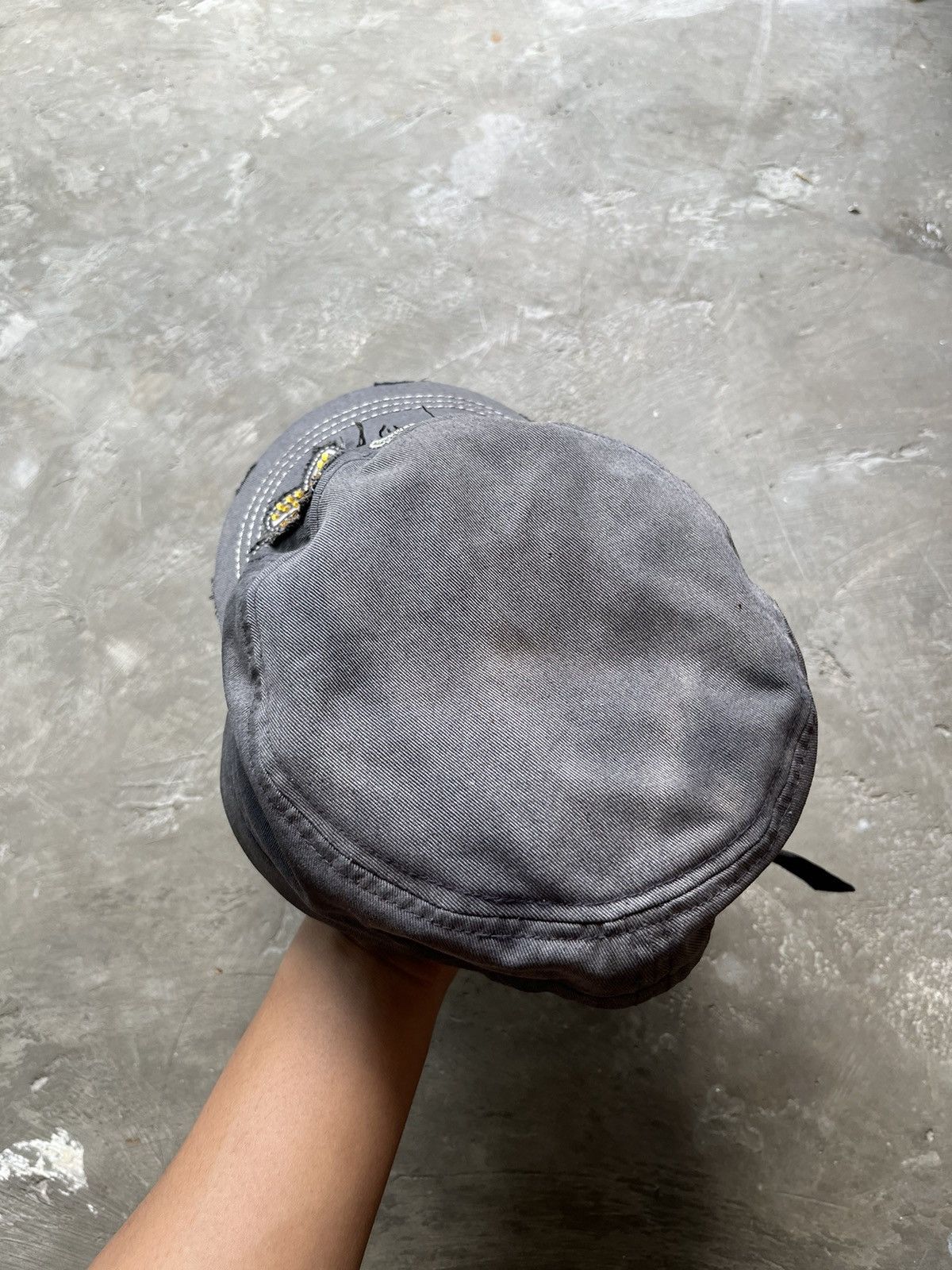 Hysteric Glamour × Japanese Brand × Le Grande Bleu (L.G.B.) Y2K DISTRESSED CADET HAT SAMPLE Size ONE SIZE - 5 Thumbnail