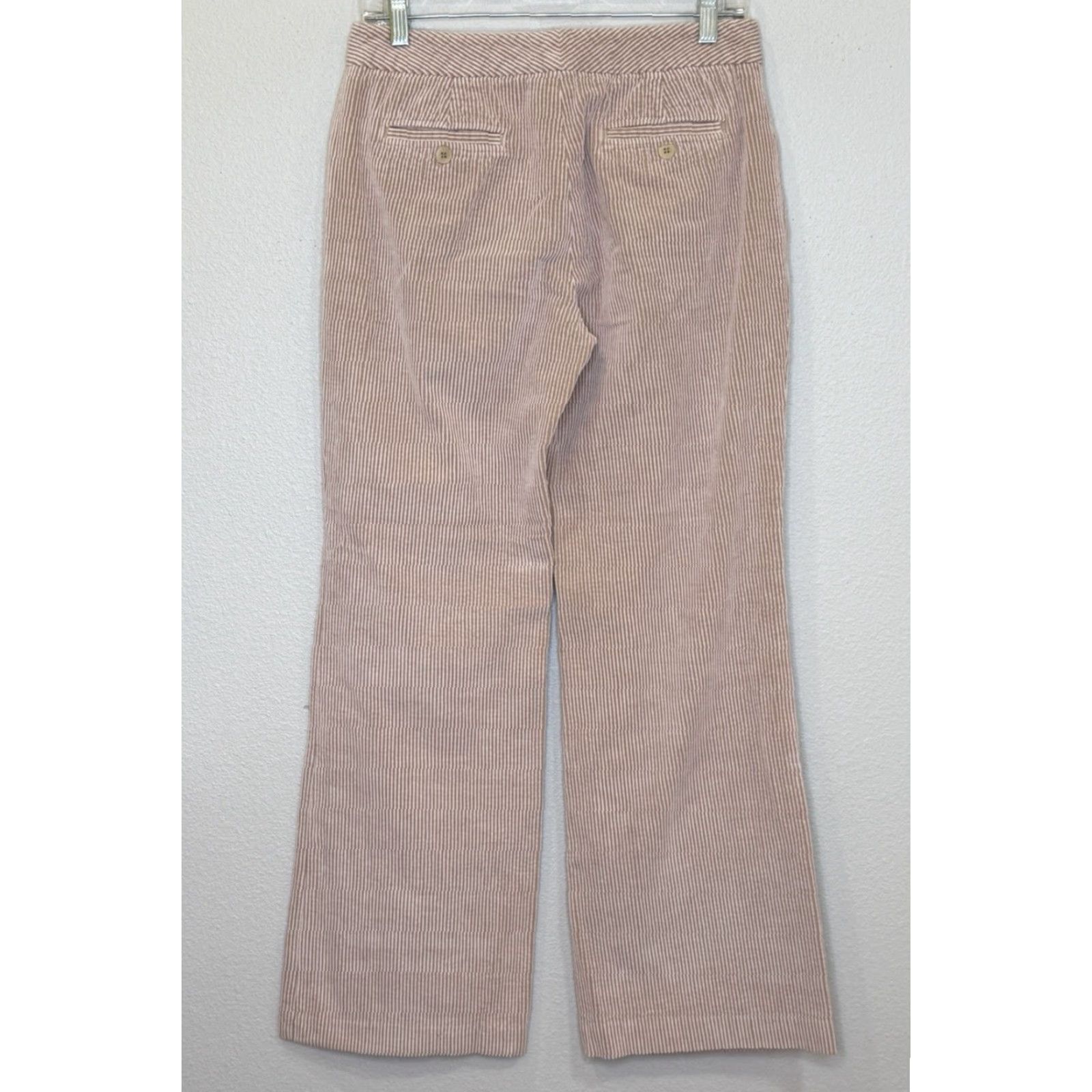 Pinko Lafayette 148 Corduroy Pants Womens Size 6 Pink Wide Leg 100% Cotton Mid Rise Dress Pants Preppy Size 28" / US 6 / IT 42 - 5 Thumbnail