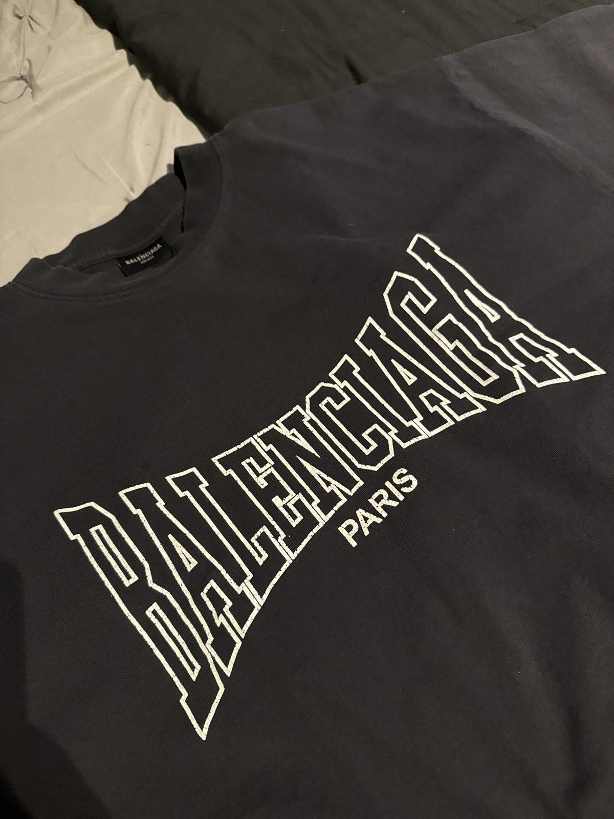 Balenciaga Balenciaga Short sleeve boxing logo t-shirt Size US L / EU 52-54 / 3 - 2 Thumbnail