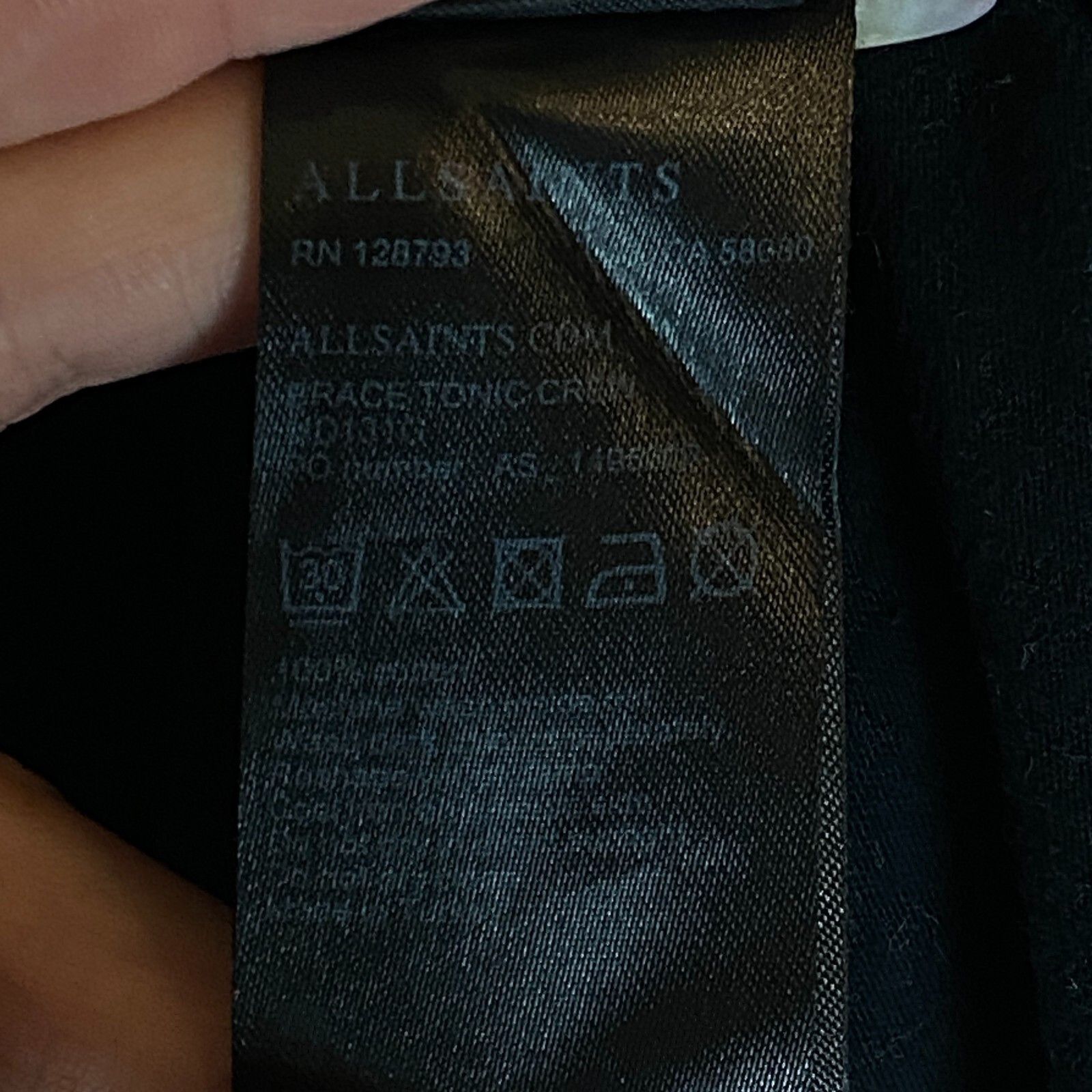 Allsaints Allsaints Tee Men's Size L Black Short Sleeve ` Size US L / EU 52-54 / 3 - 6 Thumbnail