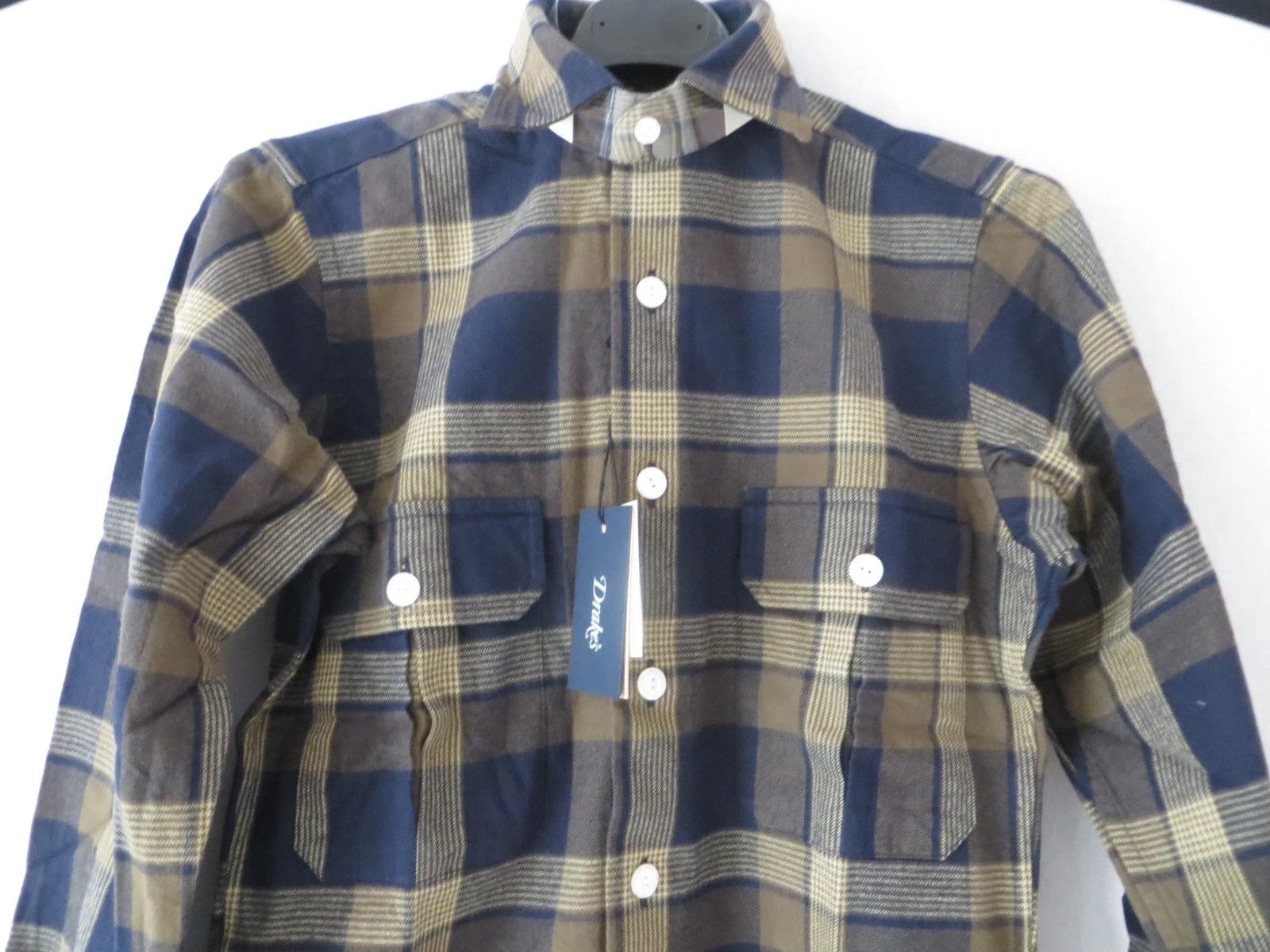 Drake's CHECKED SHIRT SIZE XS Size US XS / EU 42 / 0 - 2 Thumbnail