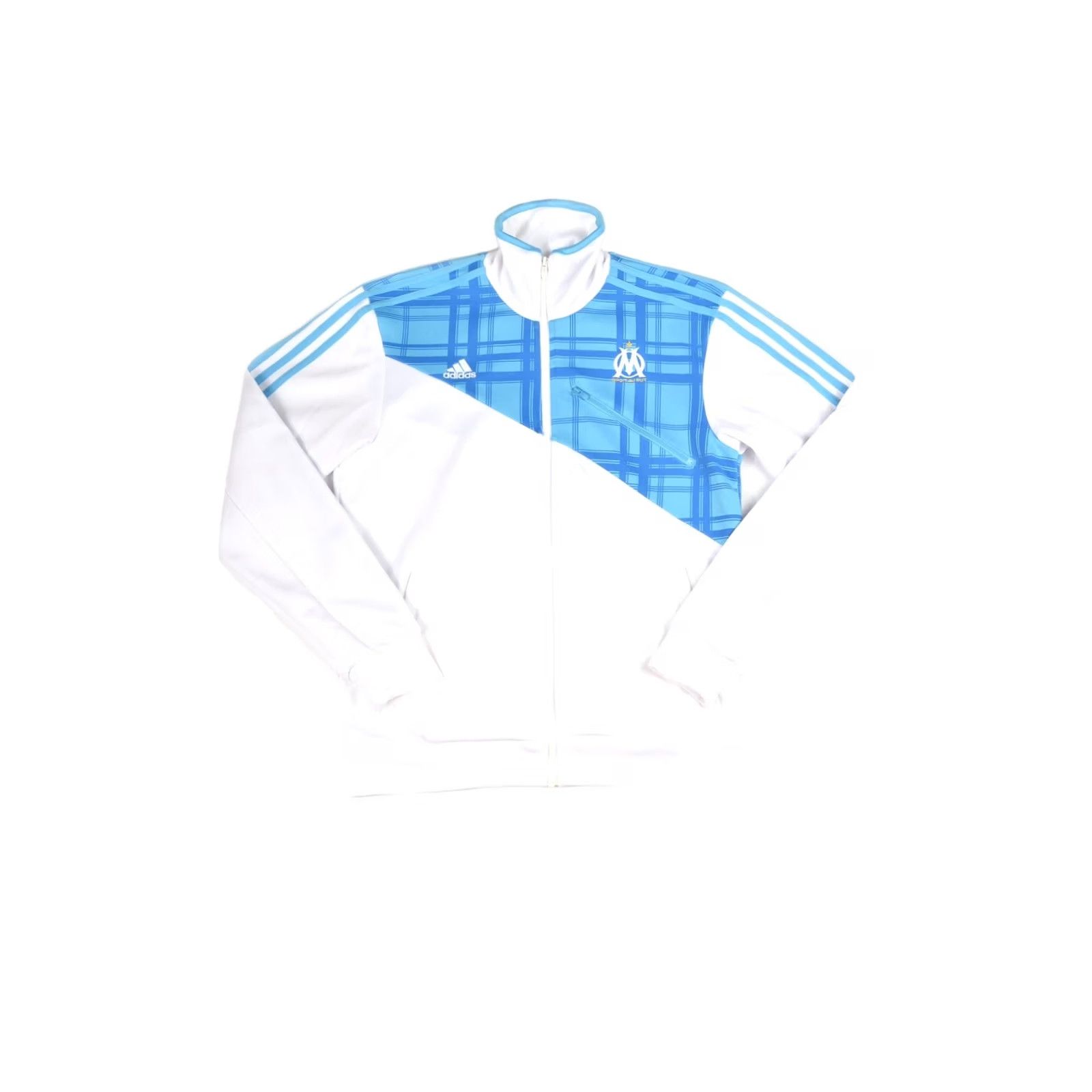 Adidas Adidas Track Jacket Mens M Football Soccer 2010 100% Polyester White P94279 Vintage Olympique de Marseille Style: Track Jacket, Soccer Size US M / EU 48-50 / 2 - 2 Thumbnail
