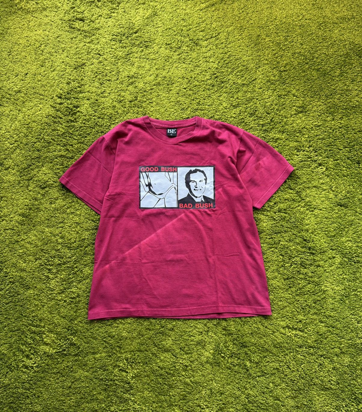 Vintage 🇺🇸 Good Bush and Bad Bush political funny humour t-shirt Size US L / EU 52-54 / 3 - 1 Thumbnail