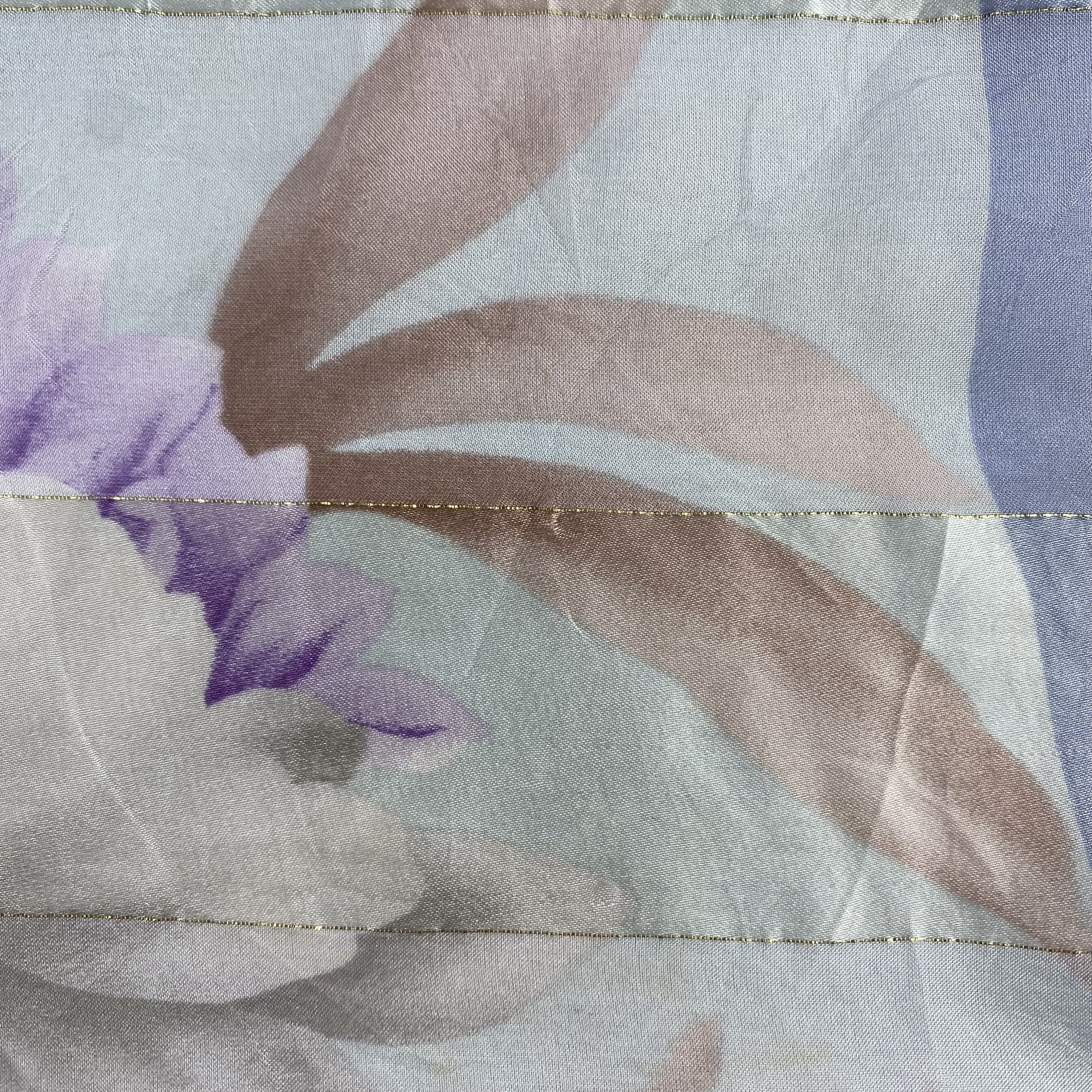 Japanese Brand × Vintage Vintage Japanese Brand Silk Scarf Hand Rolled Floral SS061 Size ONE SIZE - 6 Thumbnail