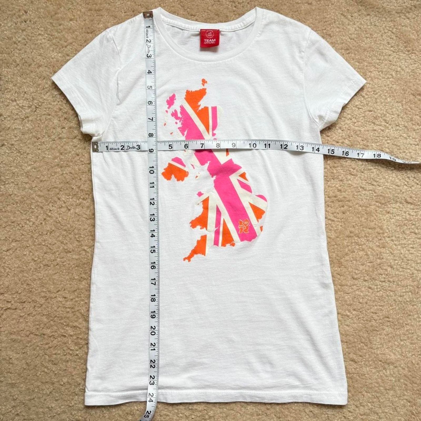 USA Olympics White Y2K 2012 London Britain Olympics Graphic Tee / Top Size XS / US 0-2 / IT 36-38 - 6 Thumbnail